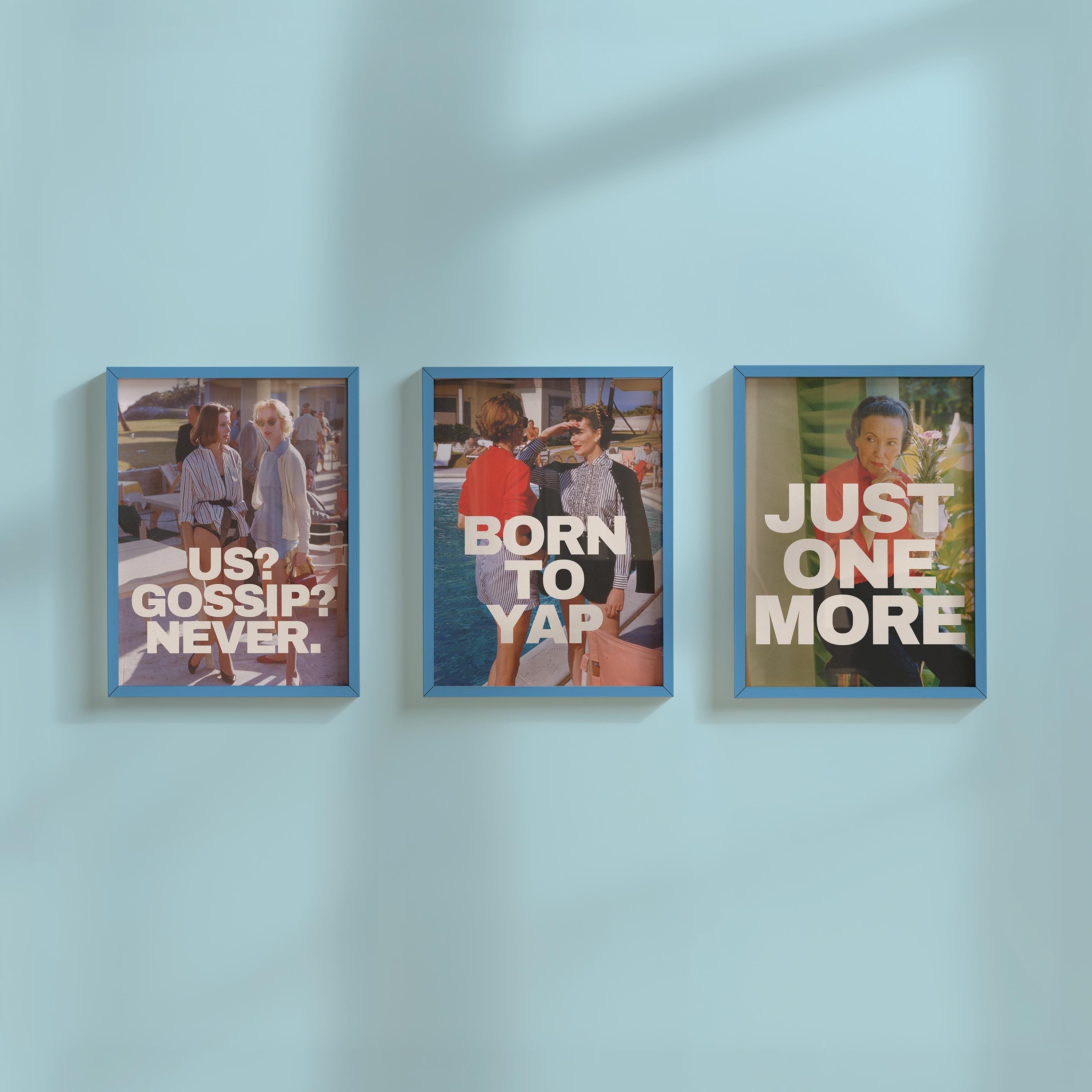 Gallery Wall Set of Three Digital Art Prints
