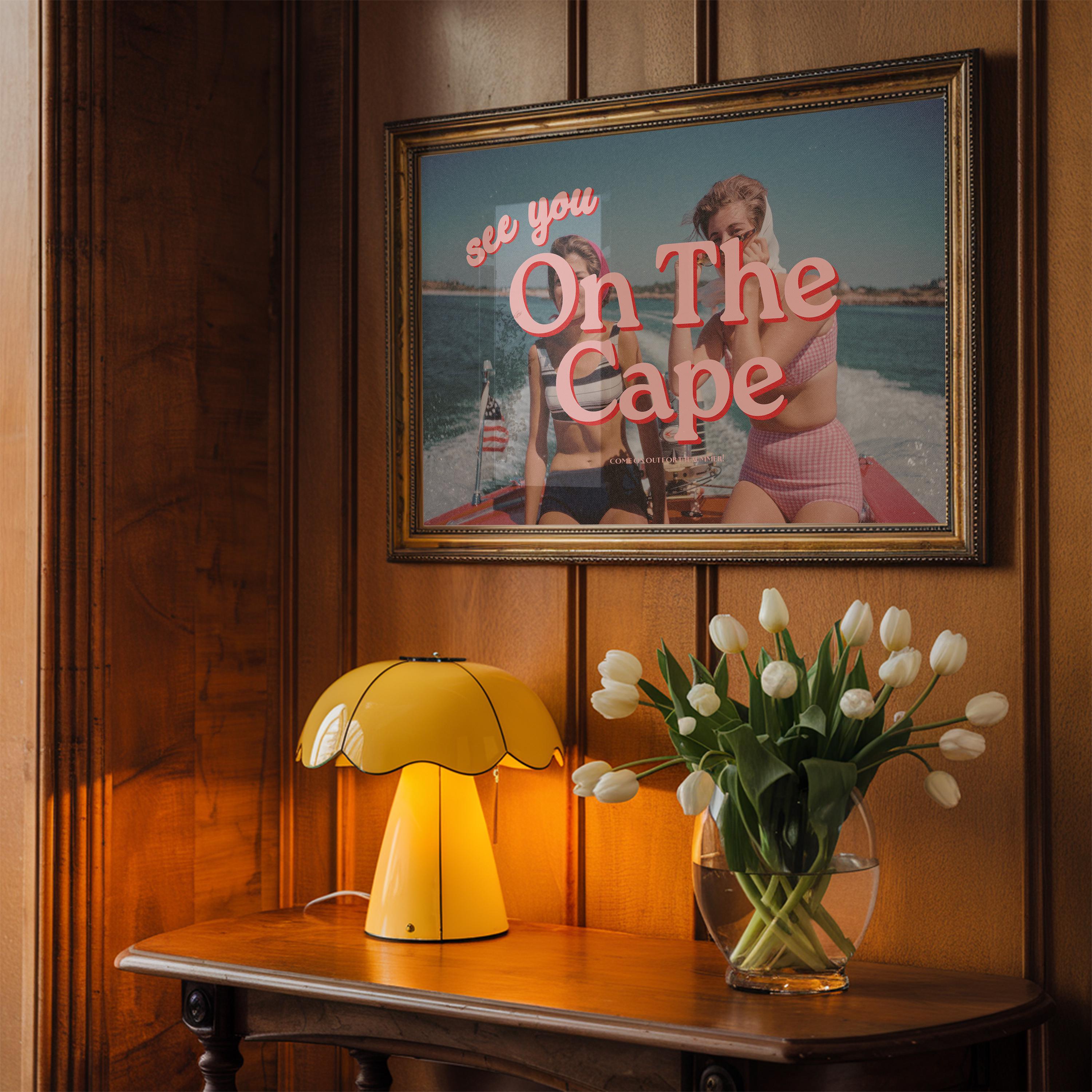 Digital Art Prints, See you on the Cape, Retro Cape Cod Art, Retro Photo Art Print, Preppy Art, Cape Cod Decor, Cape Cod Poster, Cape Cod