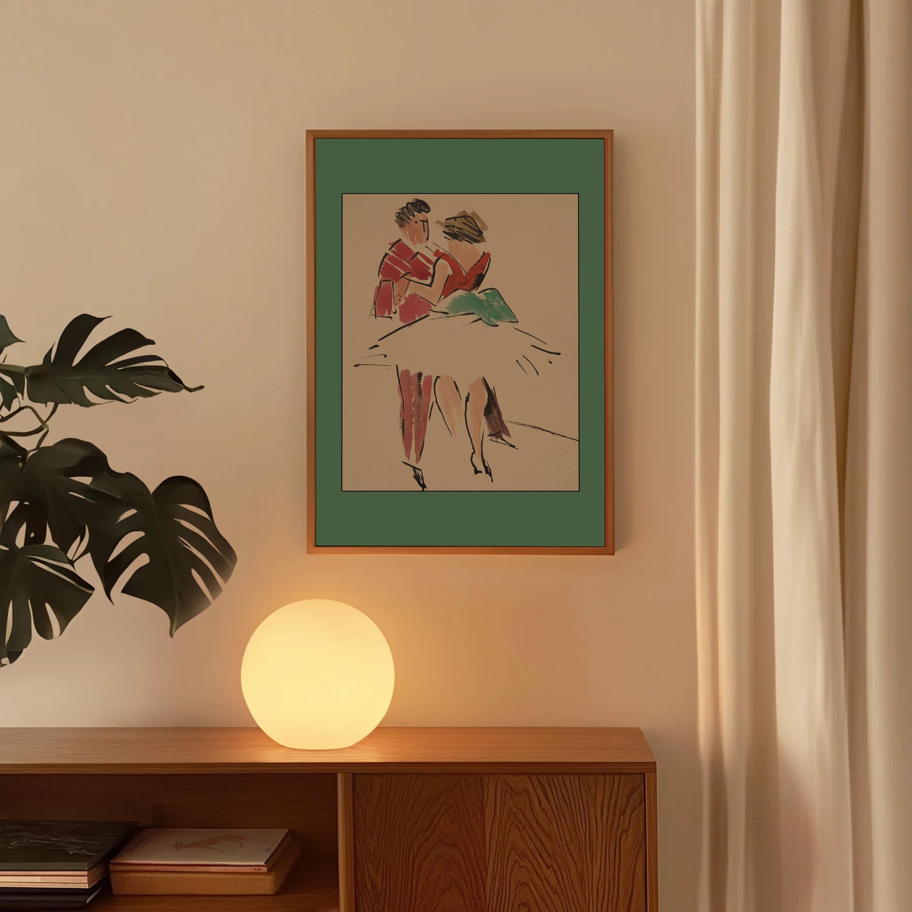 Bundle of 4 Retro Vintage Prints, Dancing Decor, Digital Download, Paris Art Print, Cottagecore Art, Vintage Aesthetic, Ballet