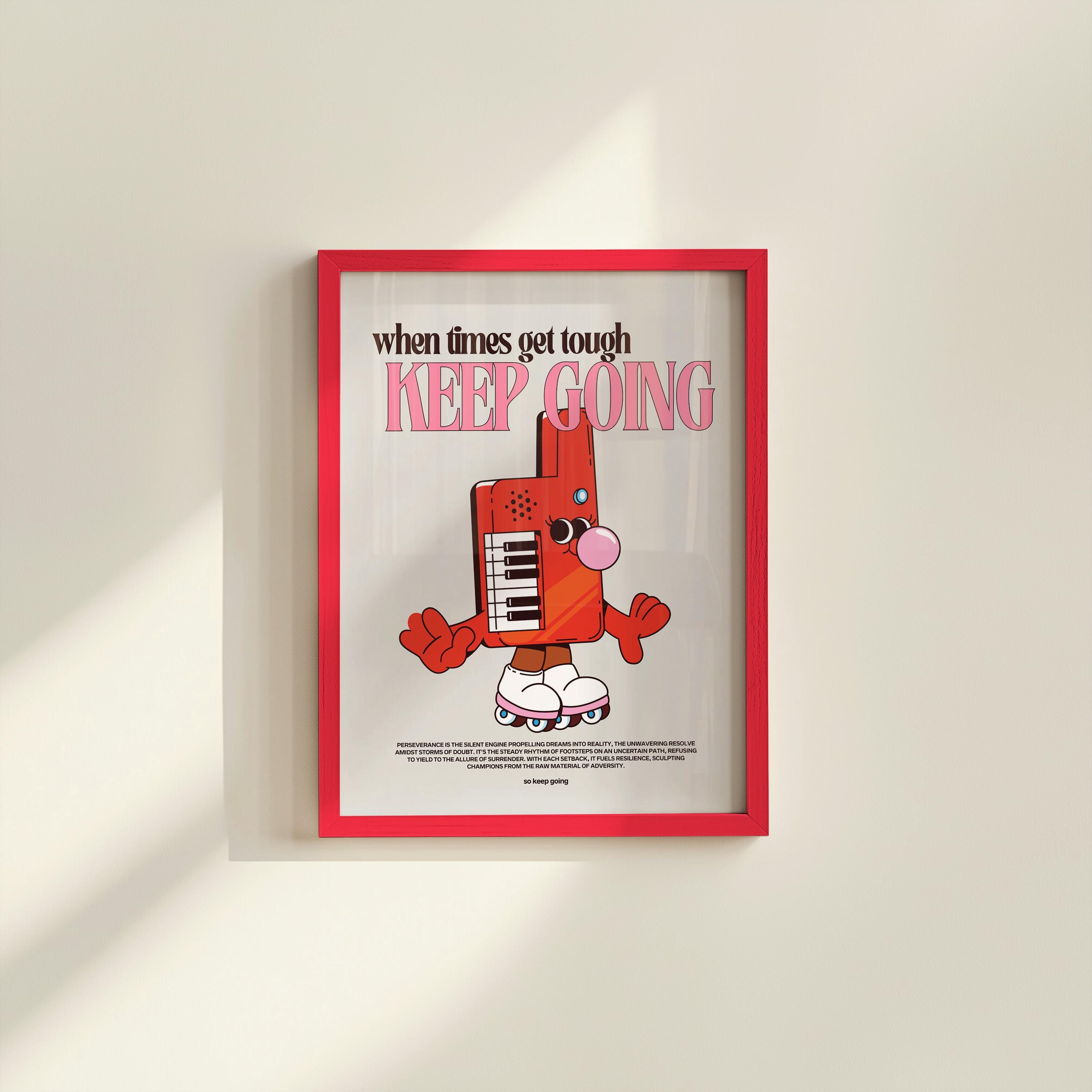 Music Art, Keep Going Art, Music Illustration, Kids Art Print, Childrens Posters, School Posters, Art Prints for Kids