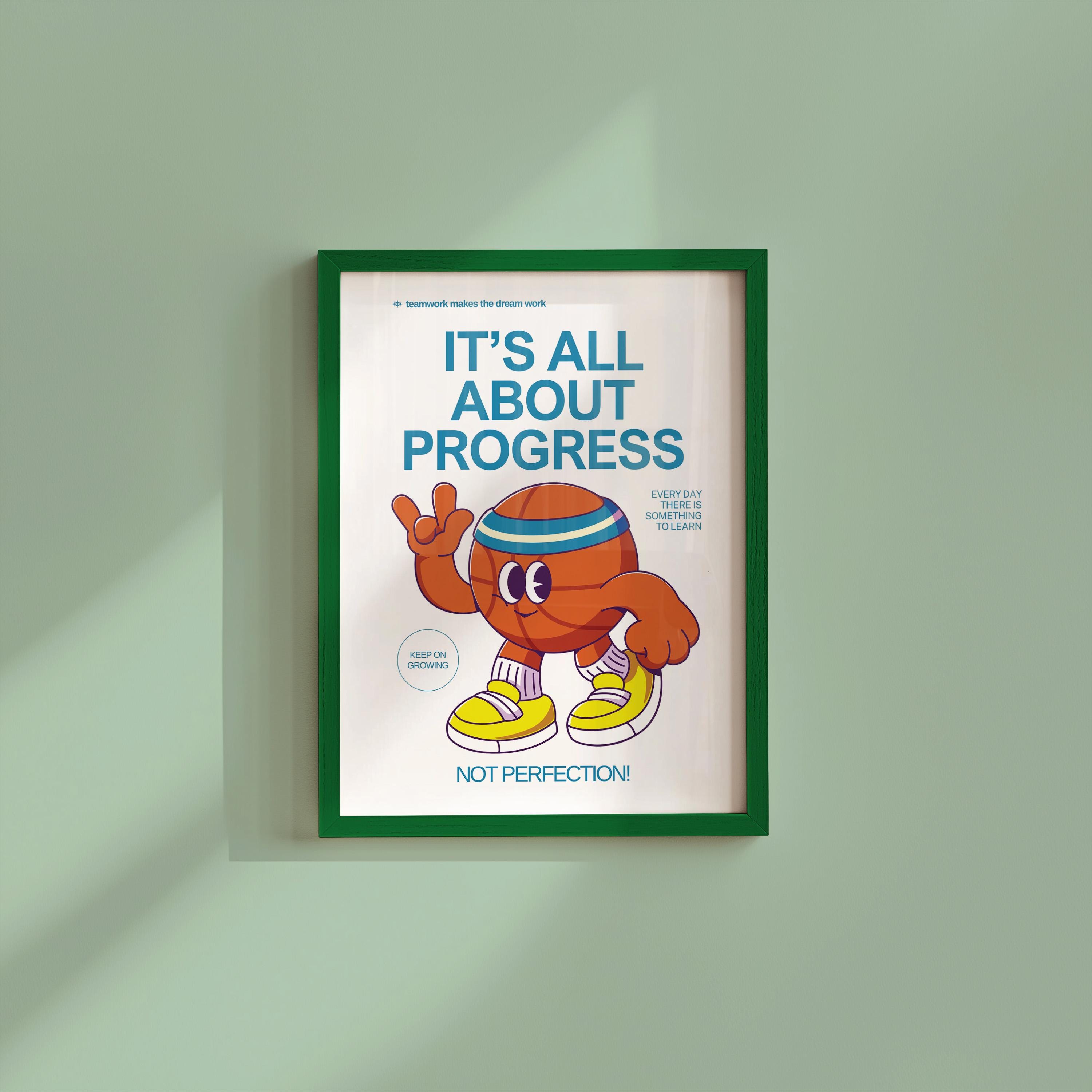 Retro Basketball Sports Prints, Sports Art Poster, Wall Prints, Basketball Decor Gift for Sports Lover Wall Art, Classroom teamwork art
