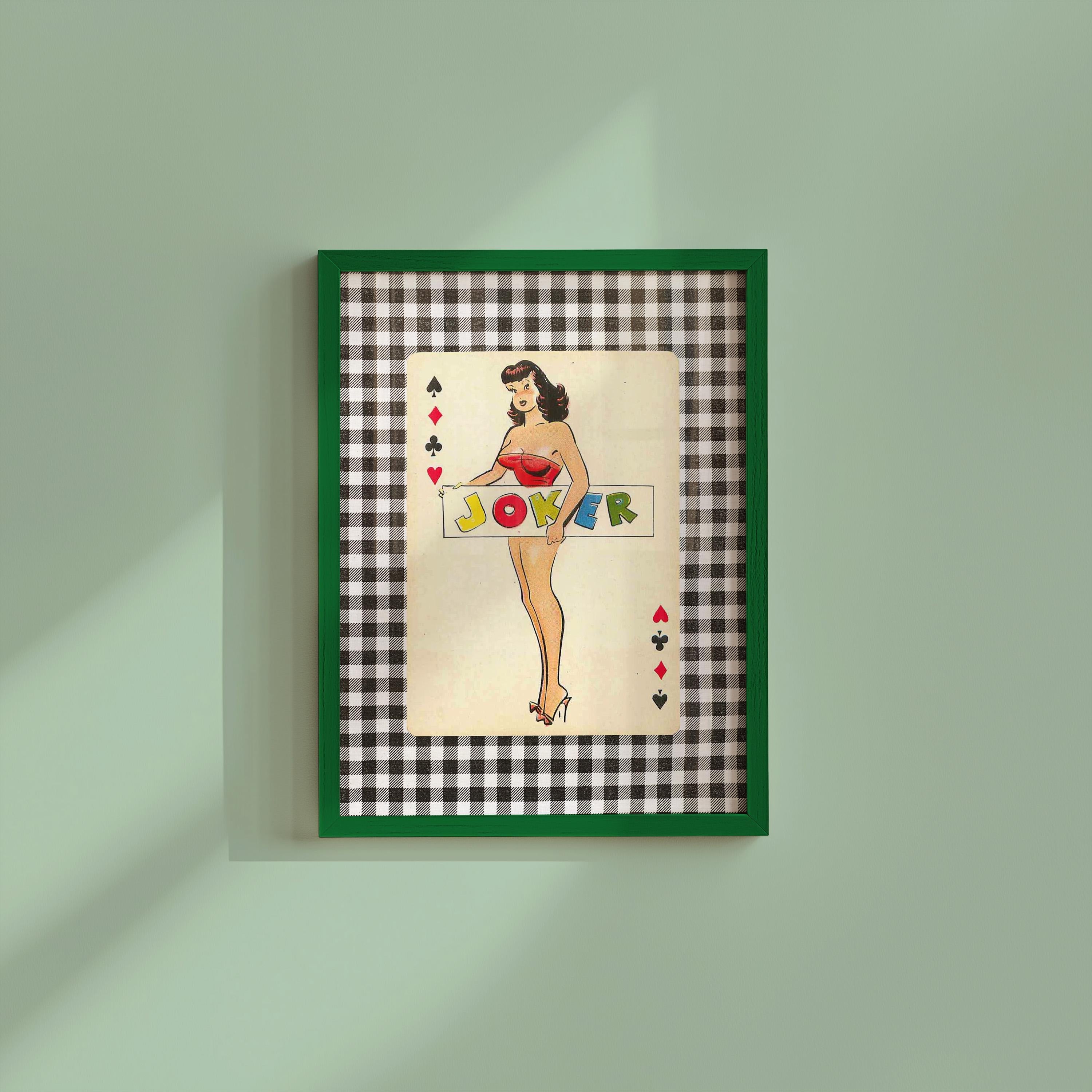 Digital Prints, Wall Art Print, Joker Wall Art, Aesthetic Art, Apartment Art, Feminist Art, Living Room Decor, Checker Cartoon Art