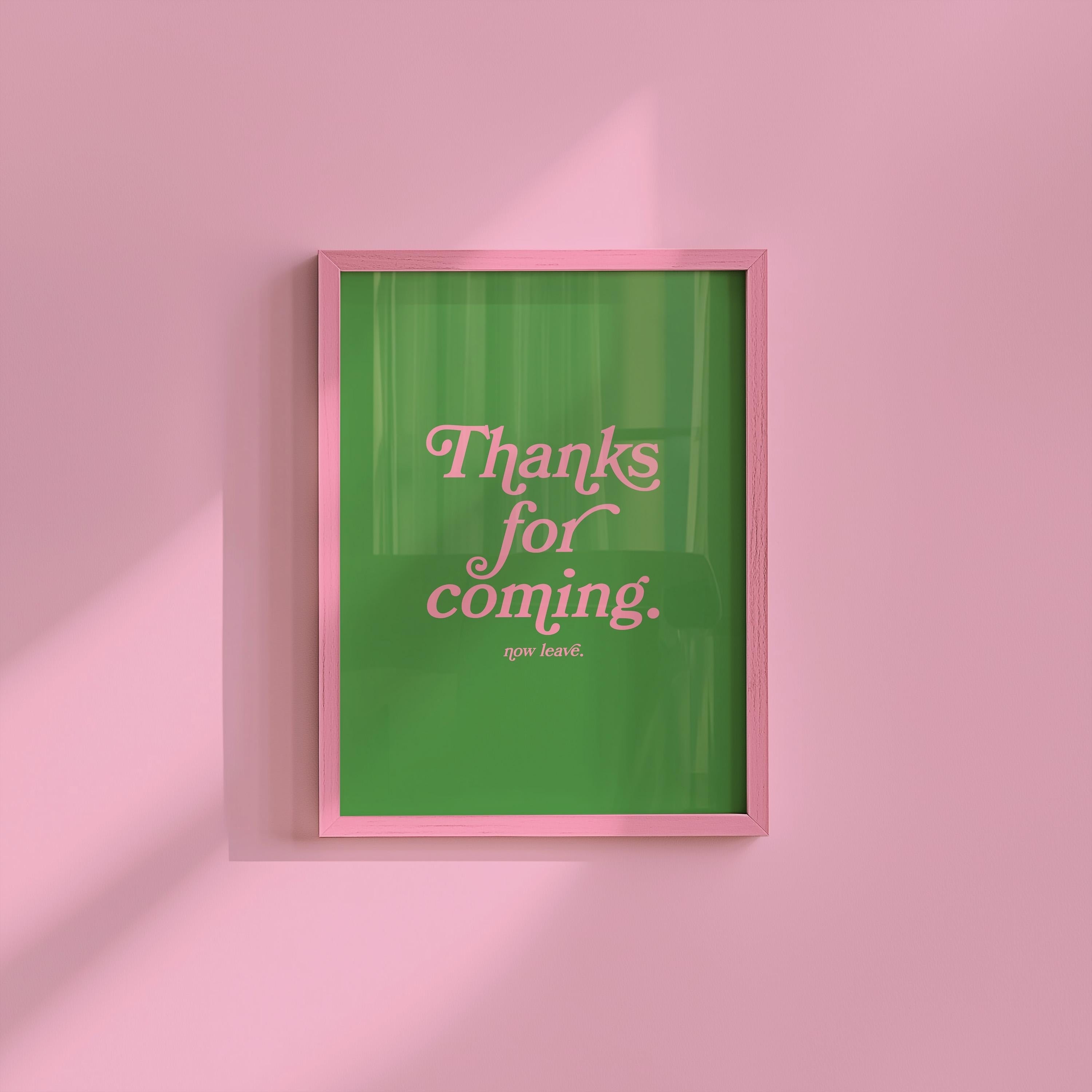 Thanks for coming-Digital Prints-Wall Art Print-Typography Art-Downloadable Print-Bar Art Prints-Living Room Decor-Funny Wall Art-Bright Art