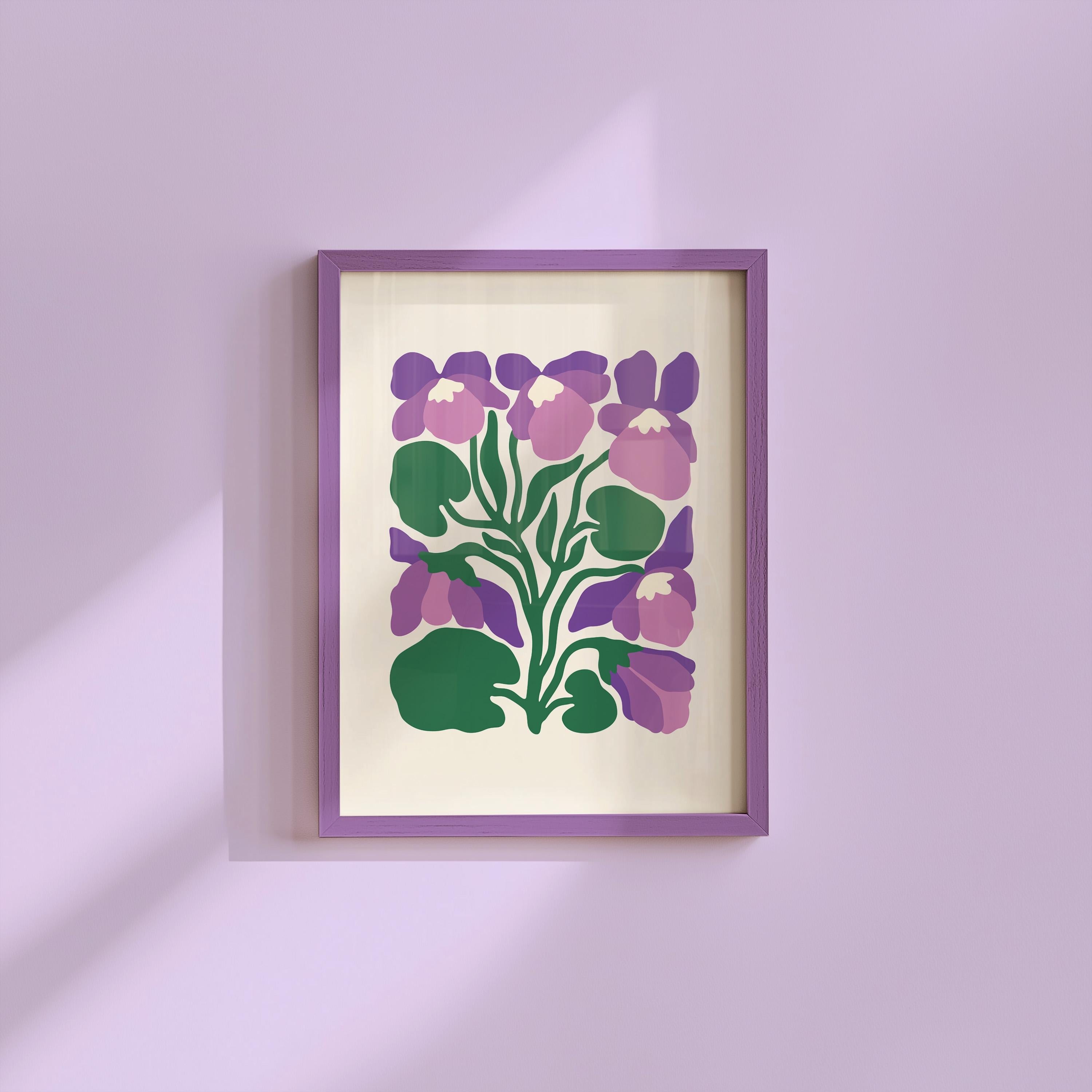 Bouquet of Flowers, Floral Art, Simple Flower Art, Floral Decor, Colorful Print, Girls Bedroom, Gift Idea, Inspirational Art, Minimalist Art