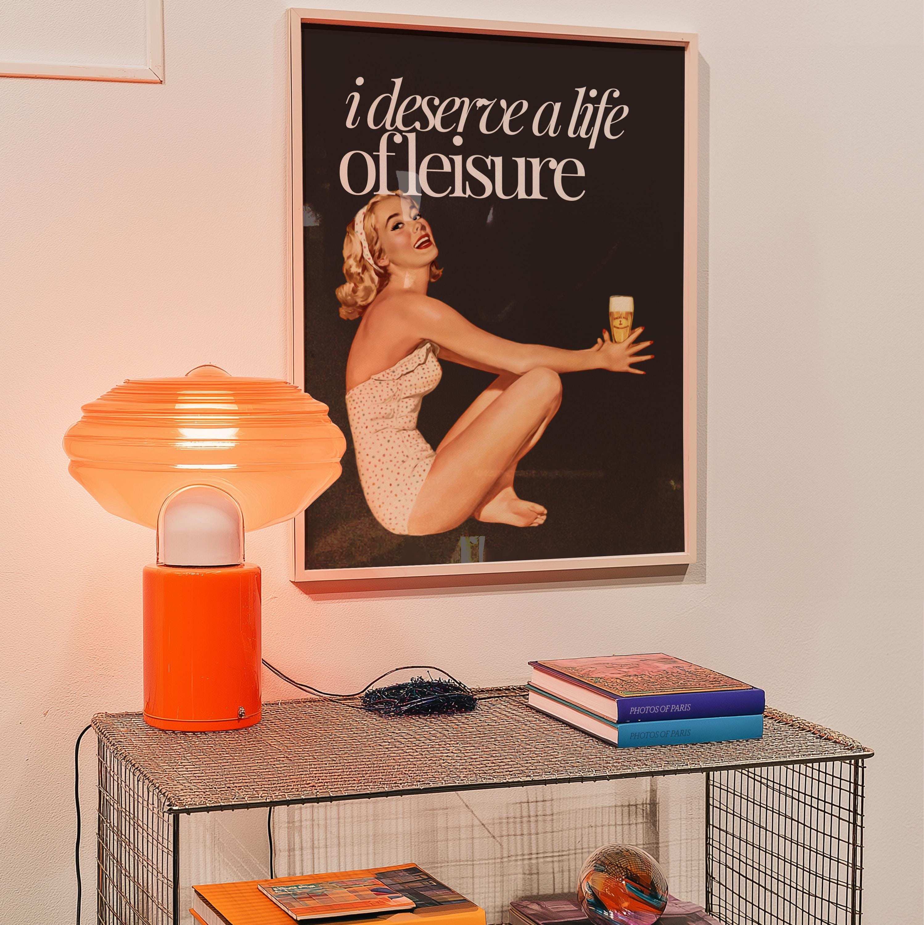 Life of Leisure Pulp Digital Art Print