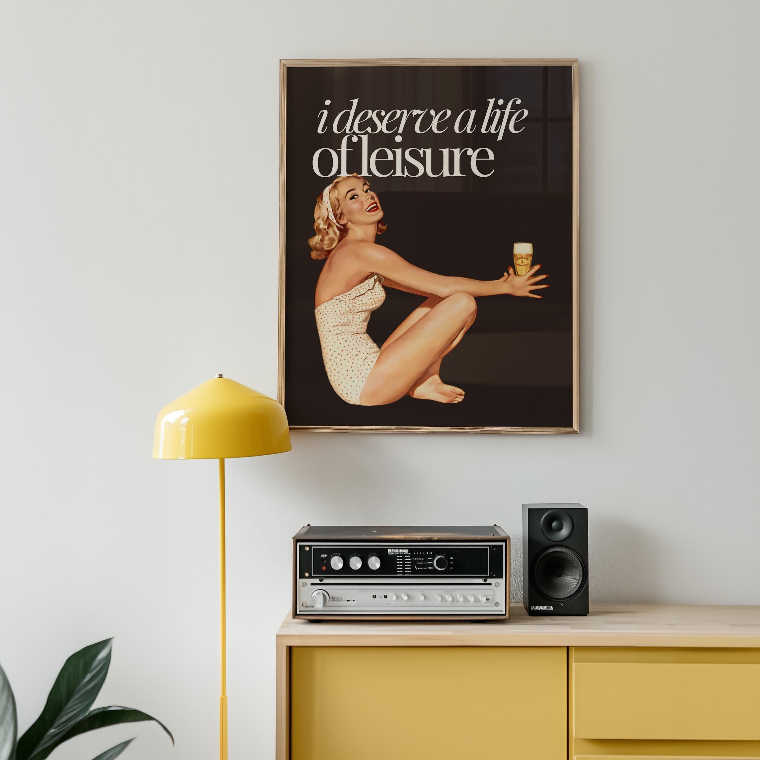 Life of Leisure Pulp Digital Art Print