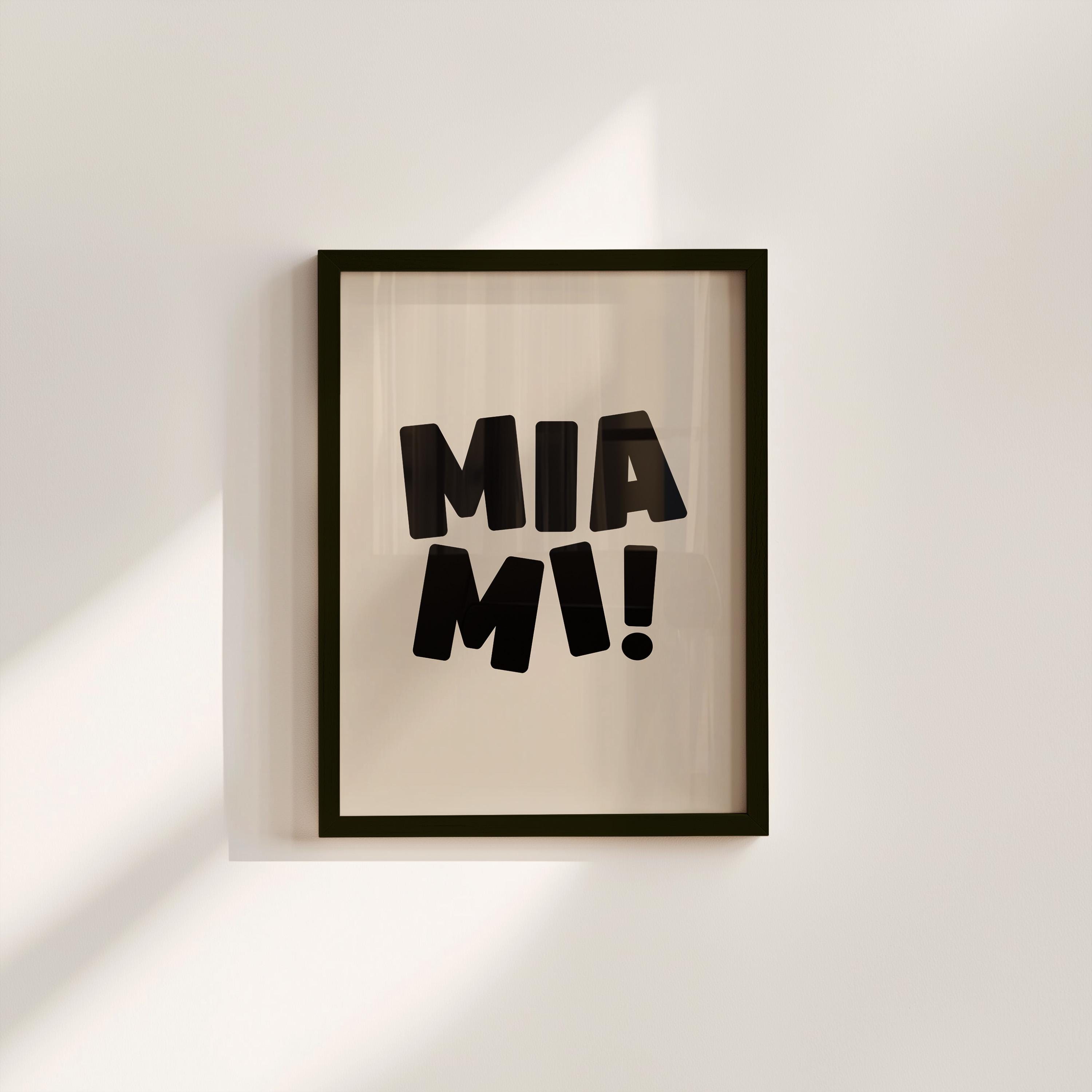 Miami Minimal Digital Art Print