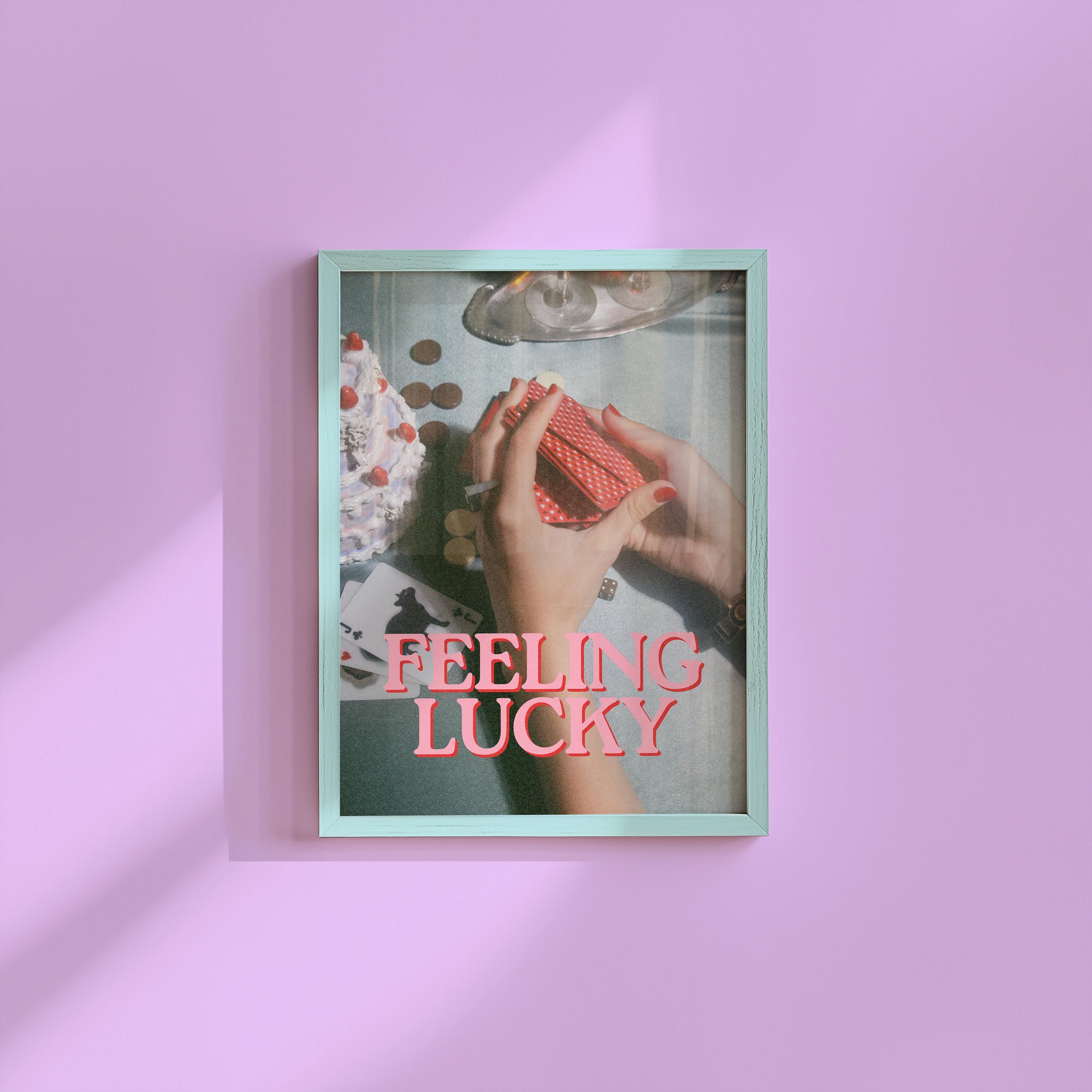 Feeling Lucky Retro Photograph Digital Art Print