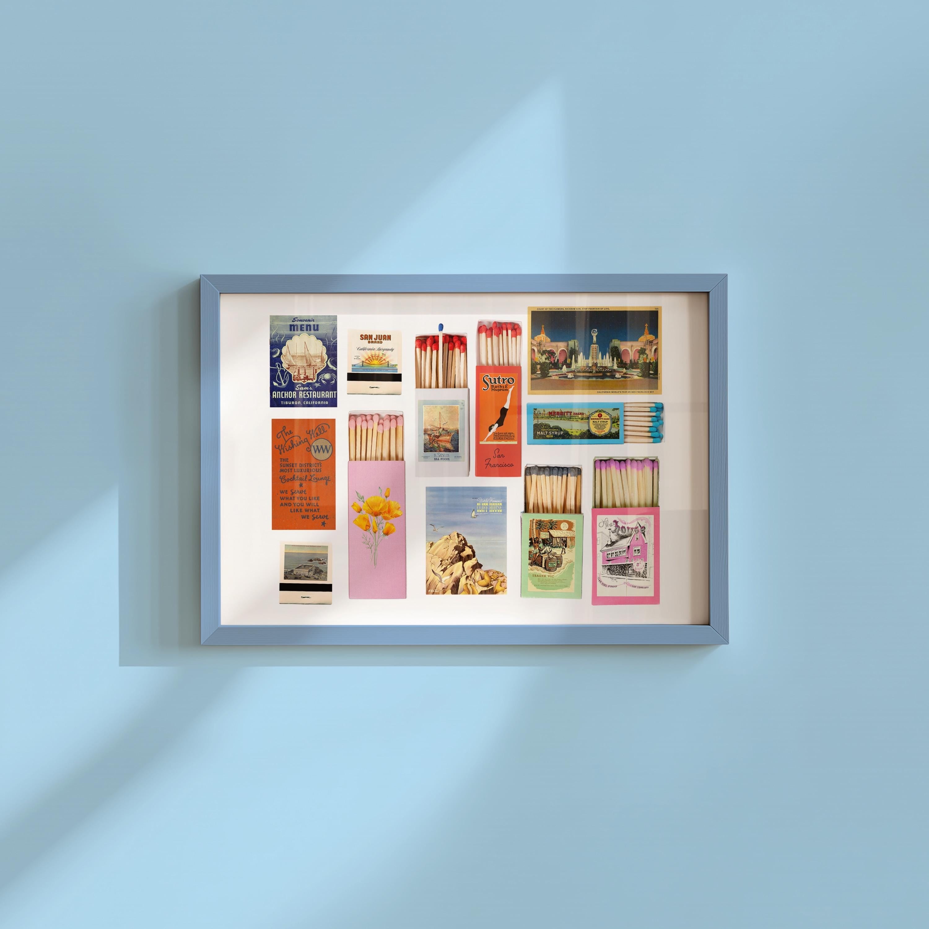 Matchbook Horizontal Three Digital Art Print