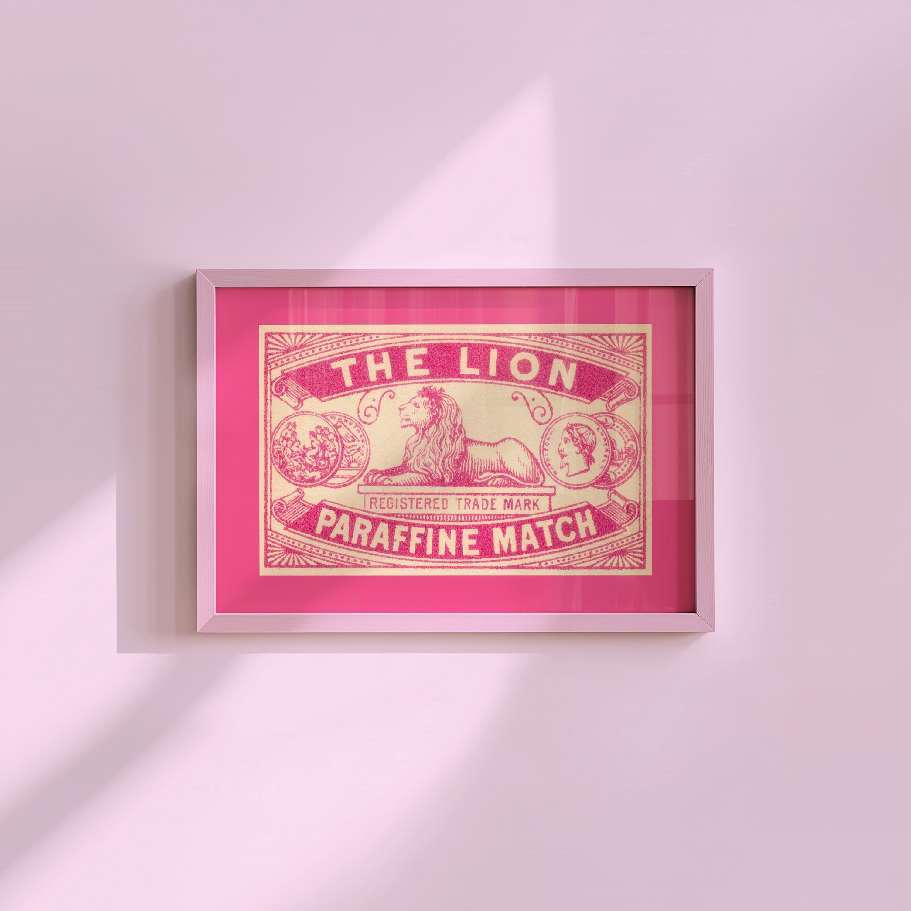 The Lion Matches Digital Art Print