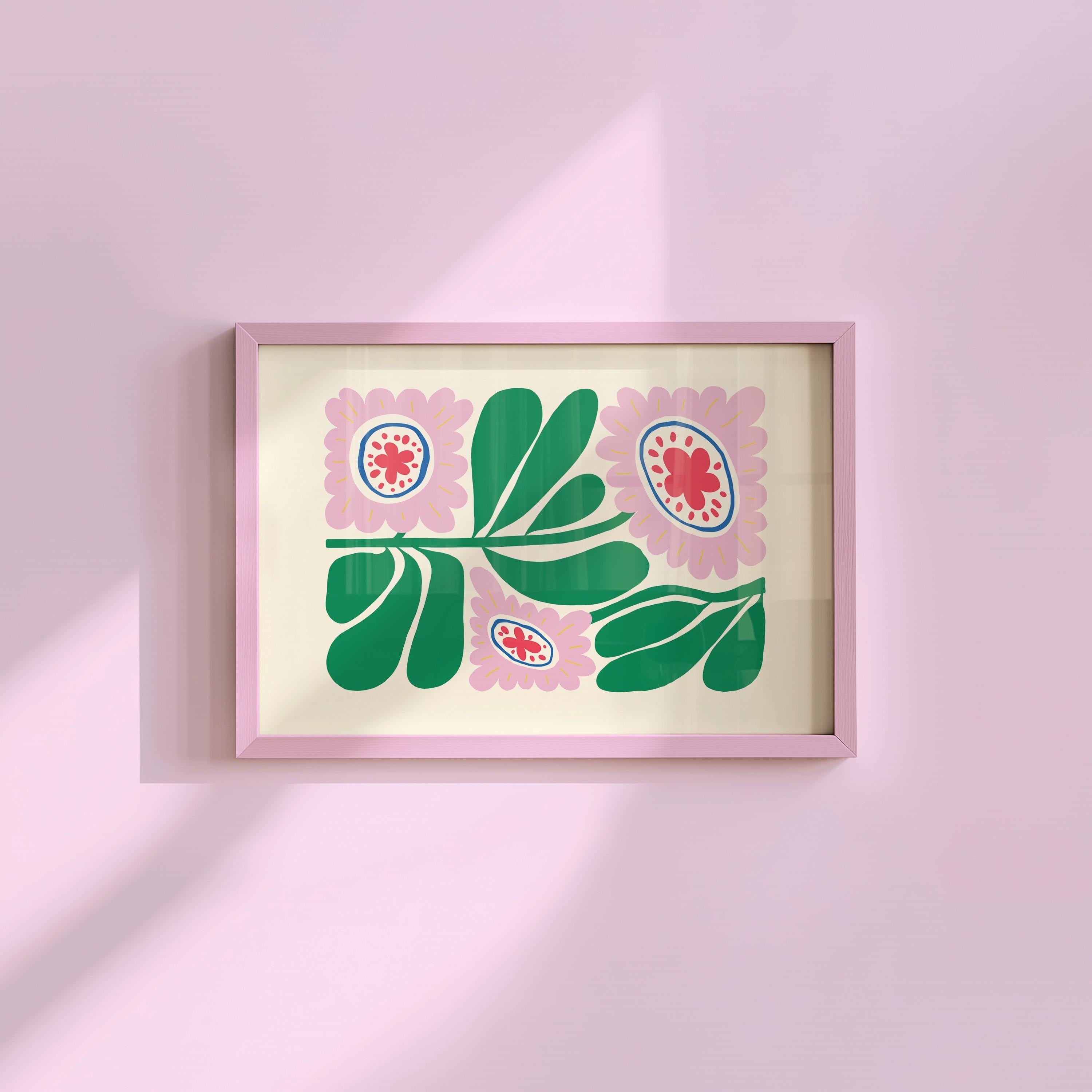 Abstract Flower Botanical Digital Art Print