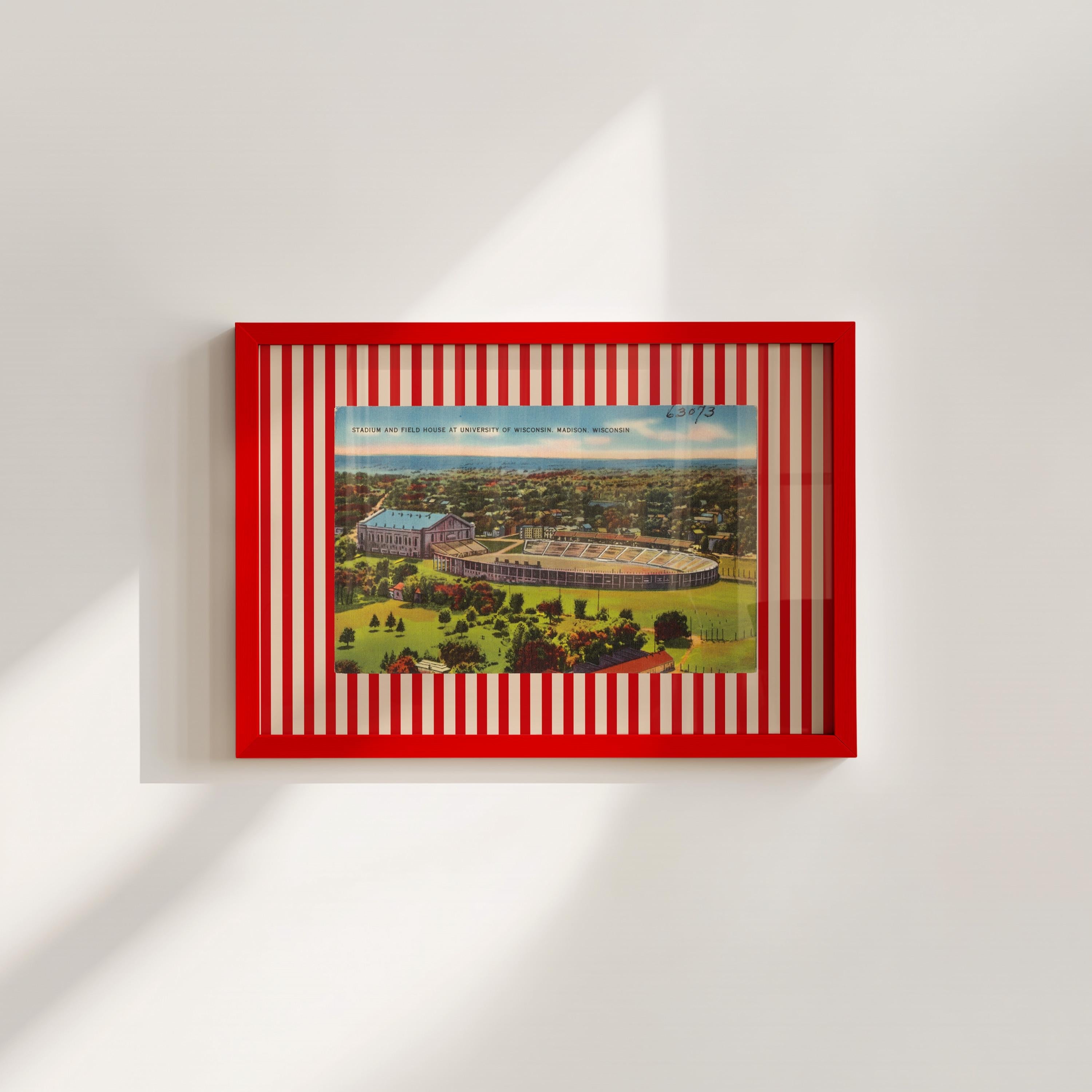 Wisconsin Madison Vintage Football Digital Art Print