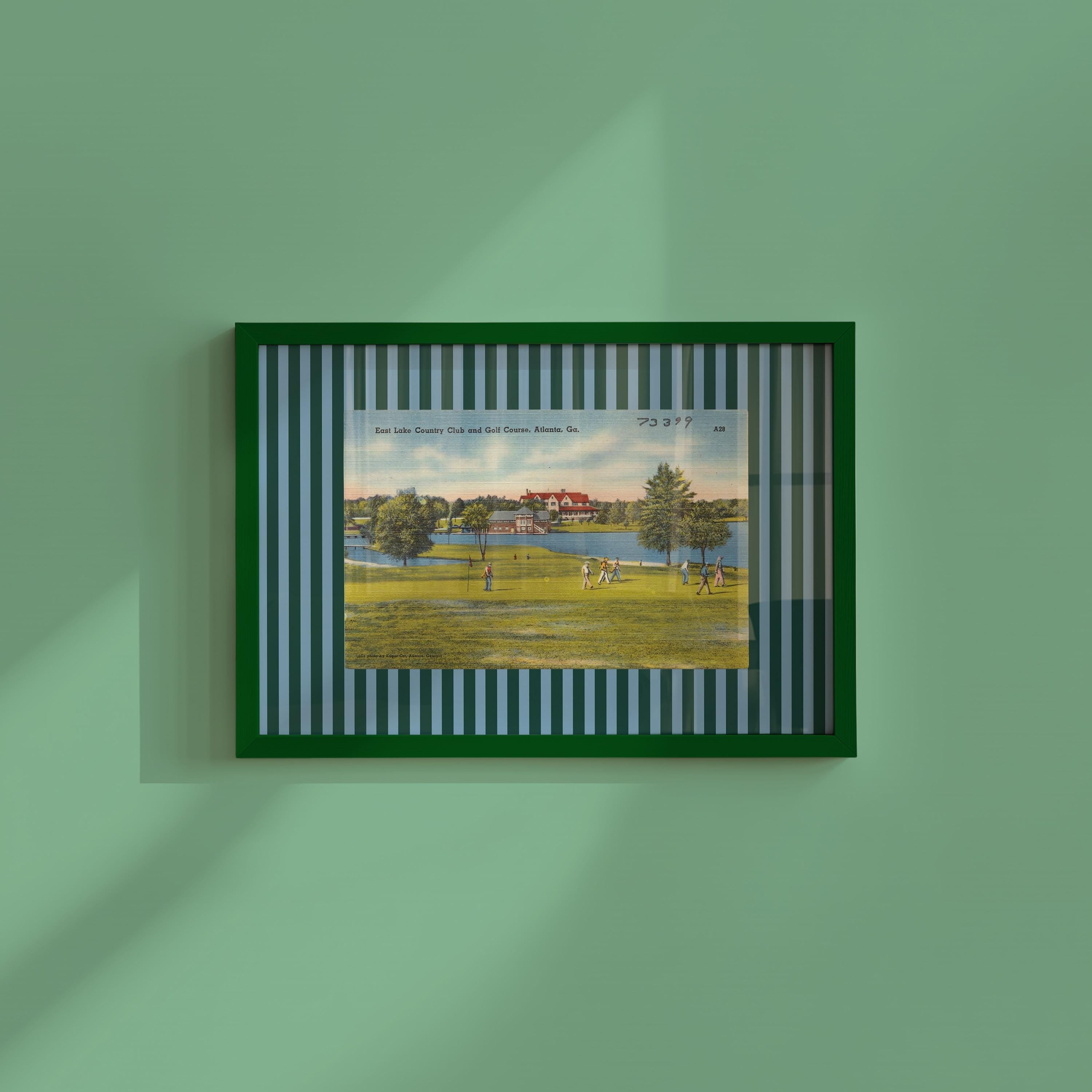 Atlanta Golf Course Vintage Digital Art Print