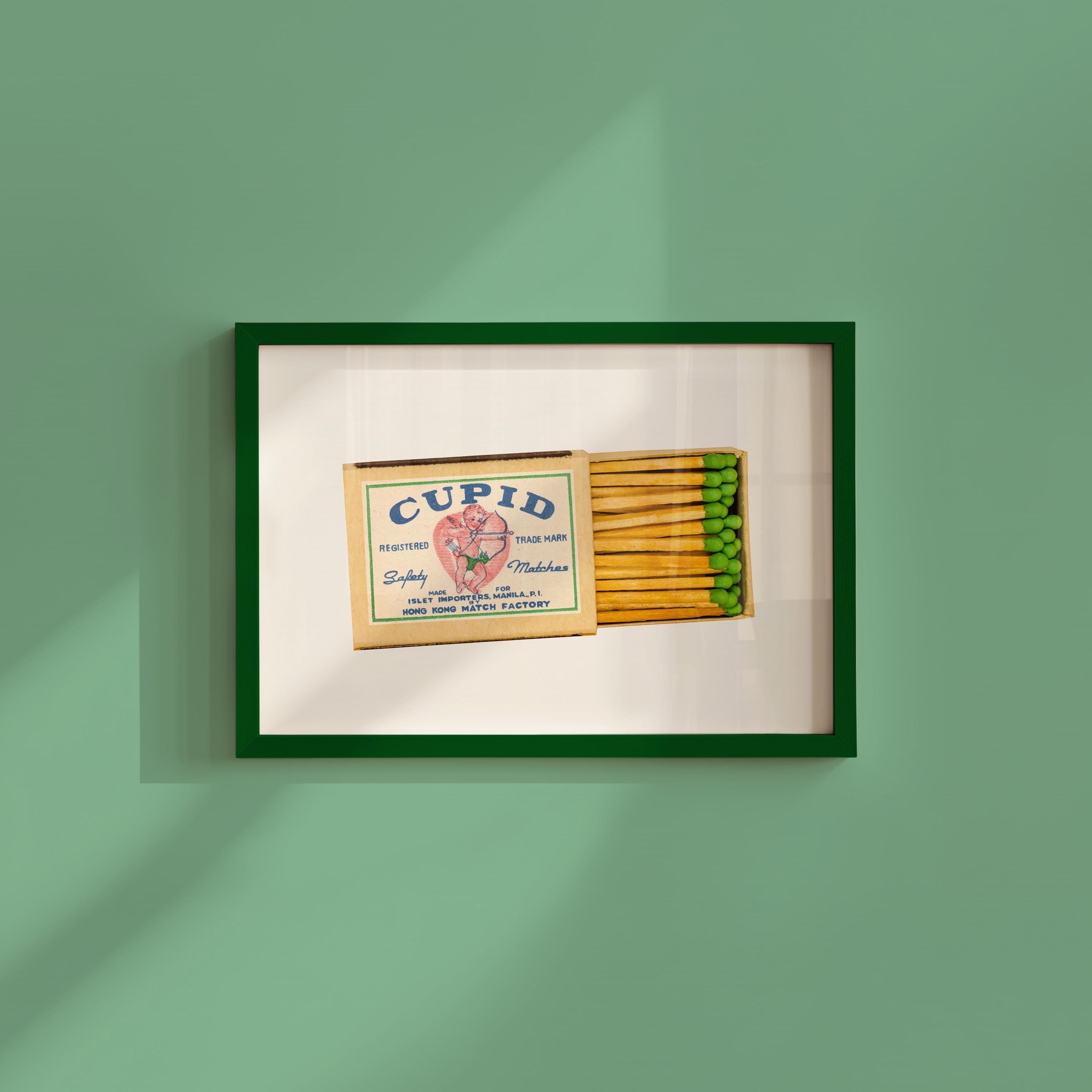 Cupid Matchbook Digital Art Print