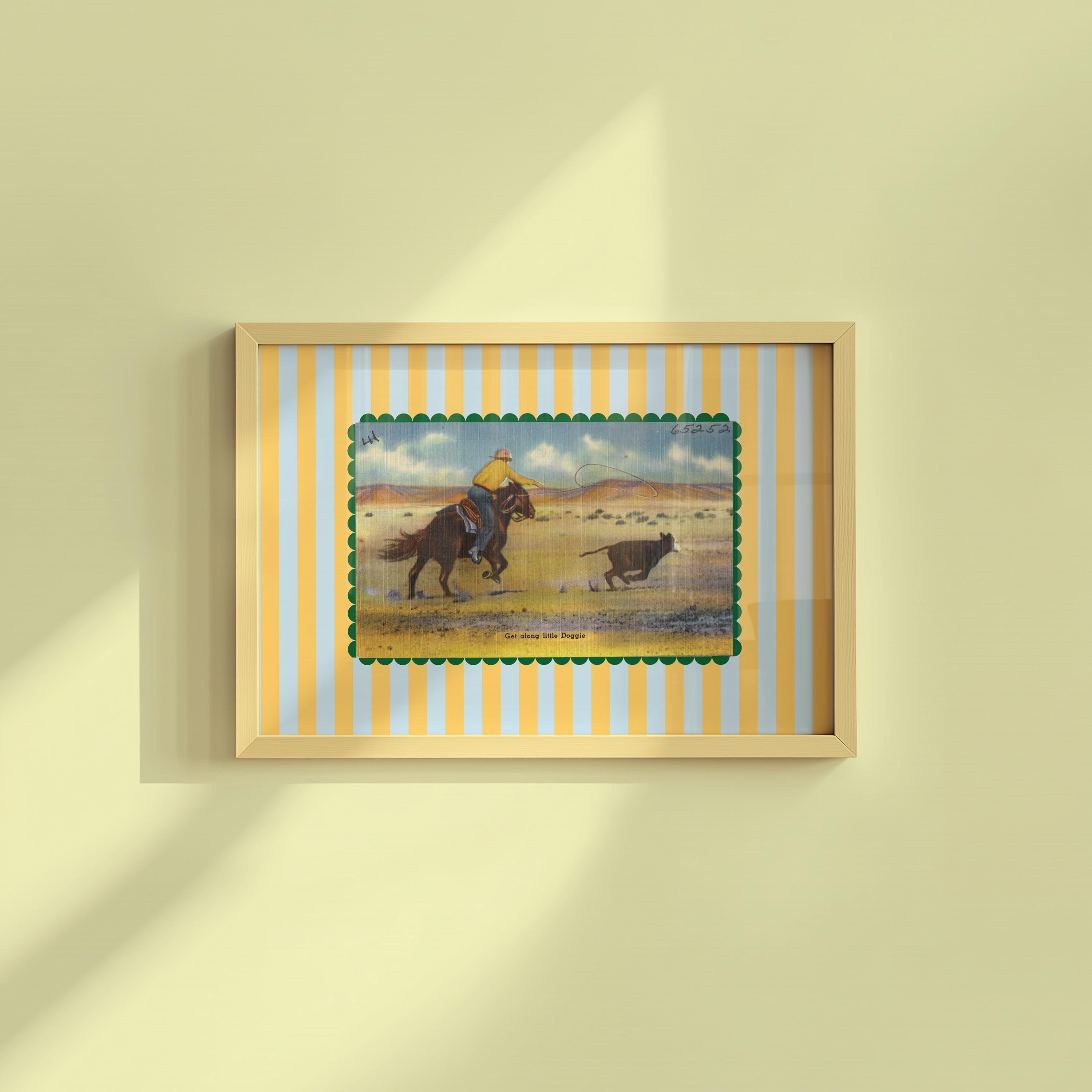 Rodeo Stripe Digital Art Print