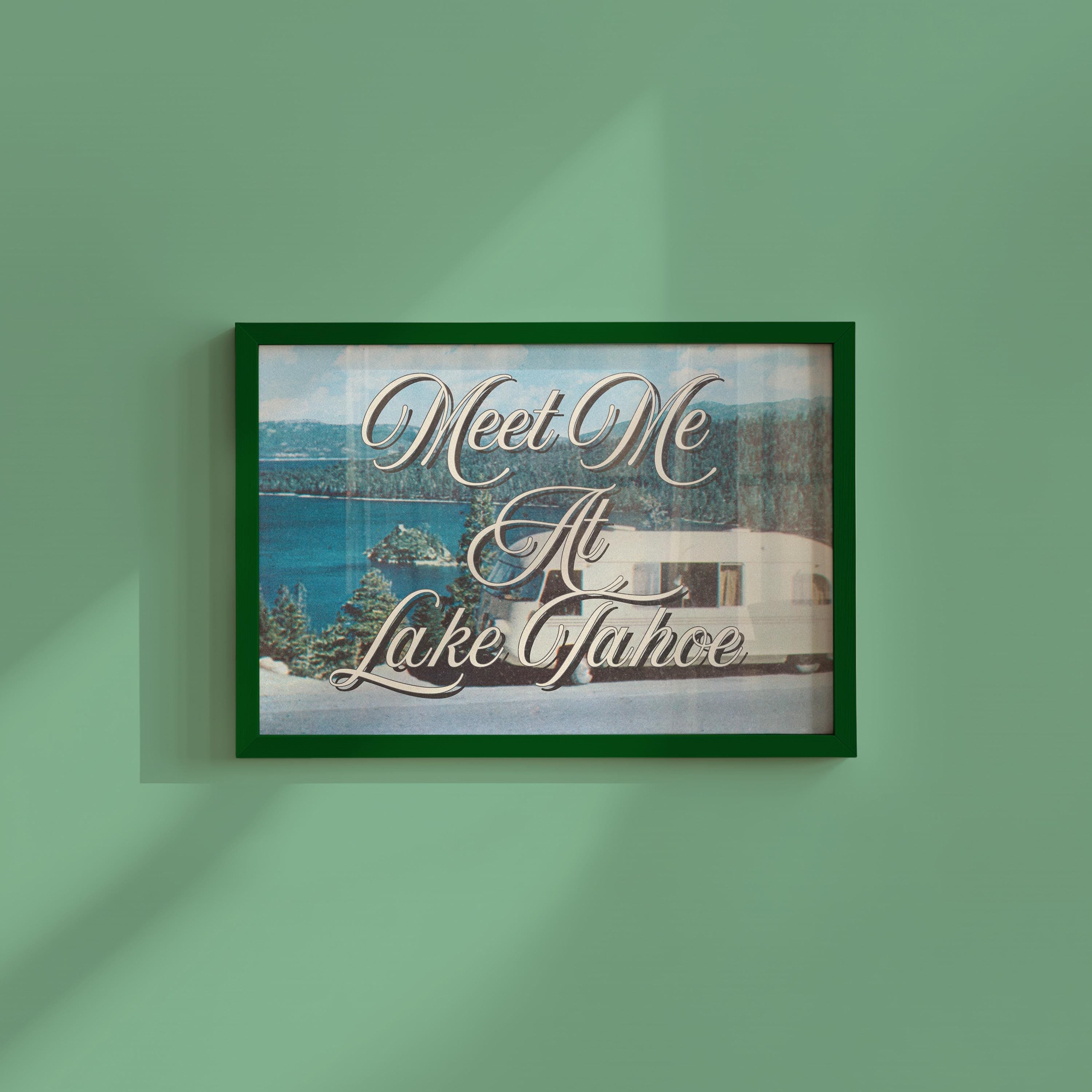 Meet Me At Lake Tahoe Digital Art Print