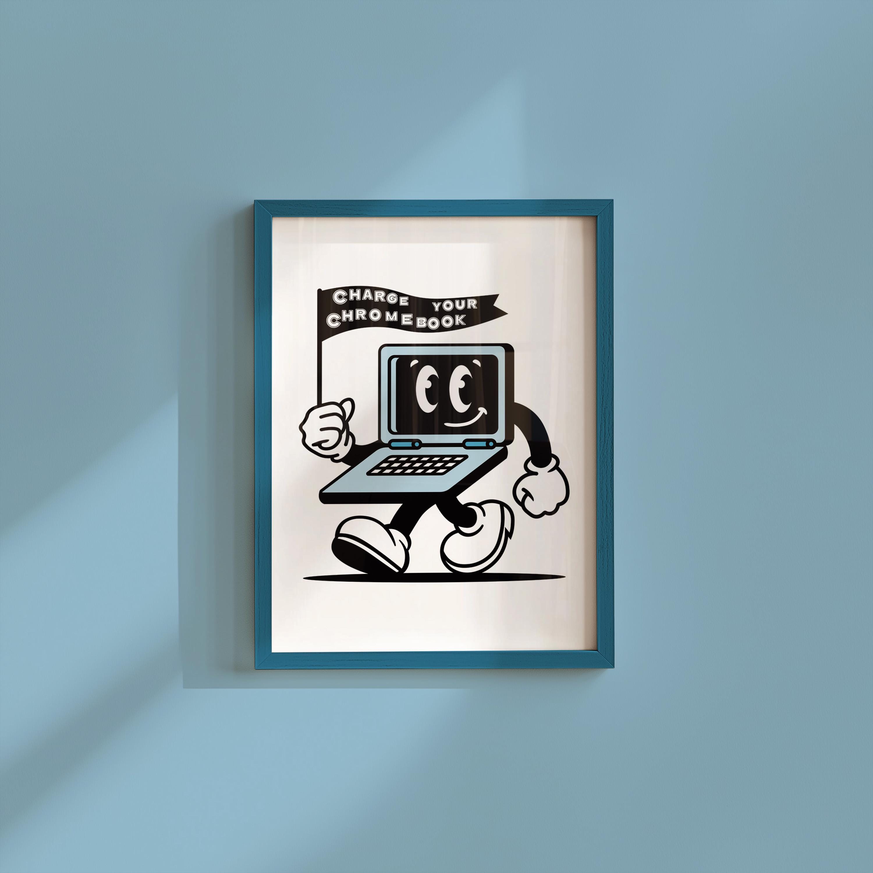 Charge Your Chromebook Digital Art Print