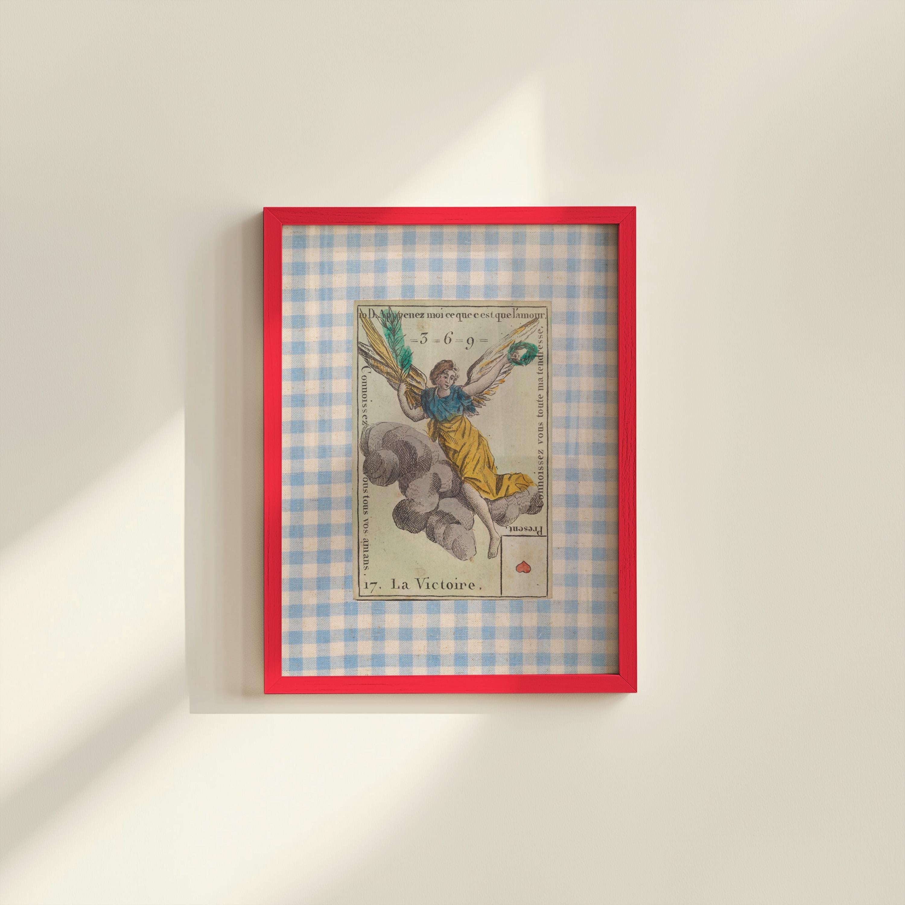 Victory Vintage Tarot Card Digital Art Print
