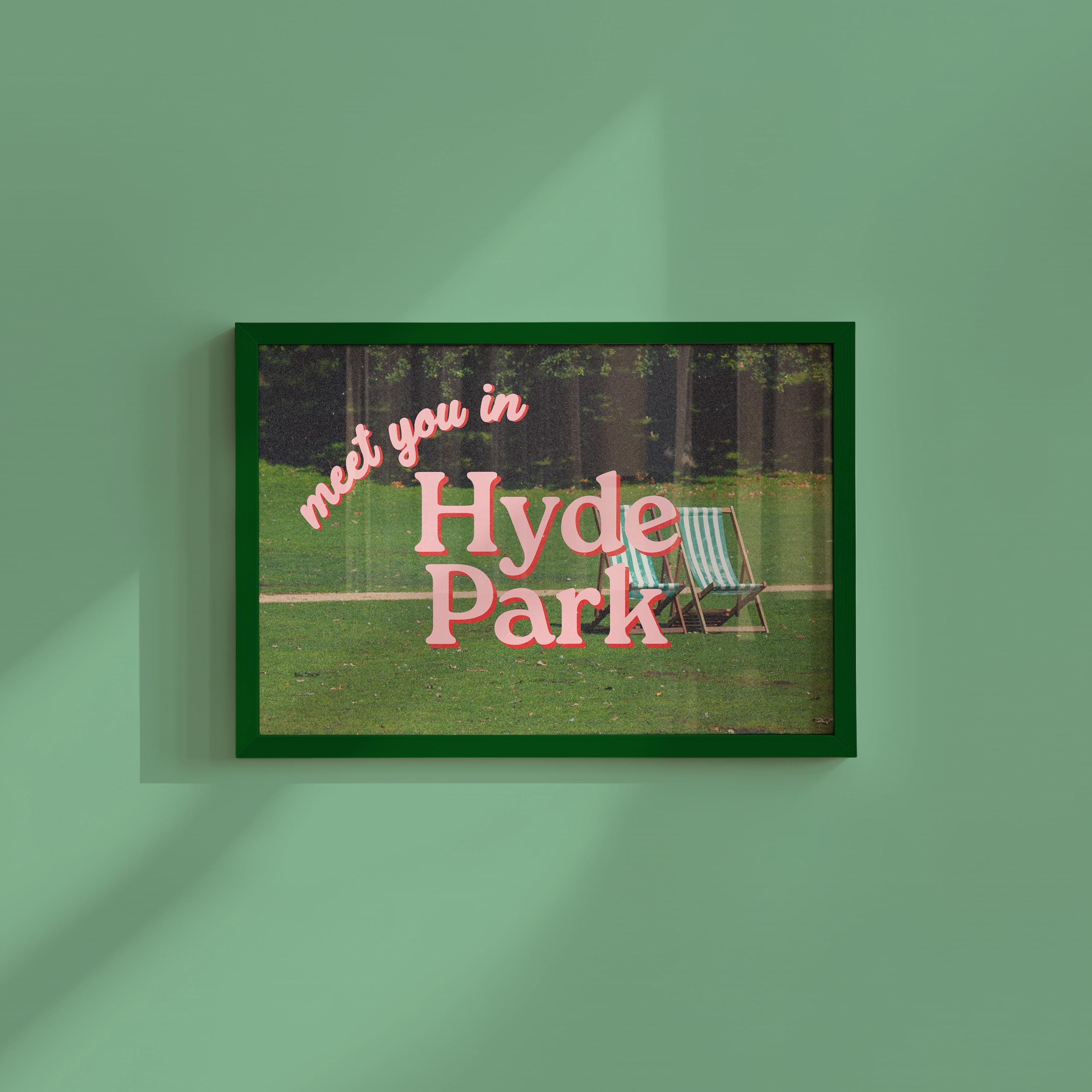 Meet you in Hyde Park Digital Art Print