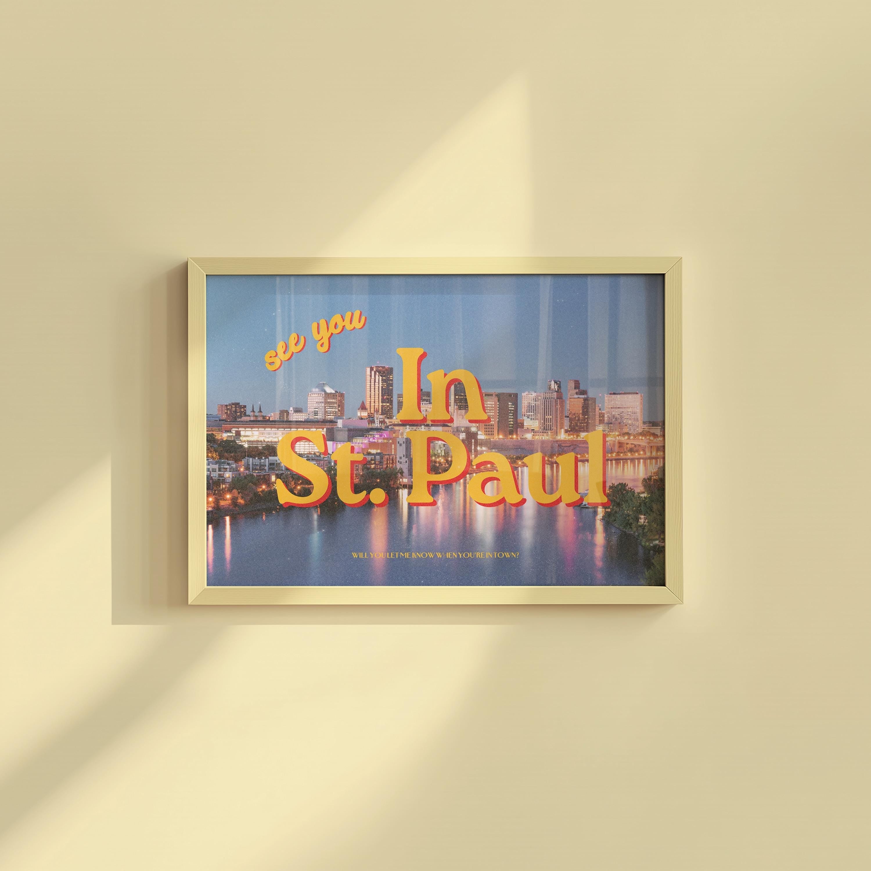 See you in St. Paul Retro Photograph Digital Art Print