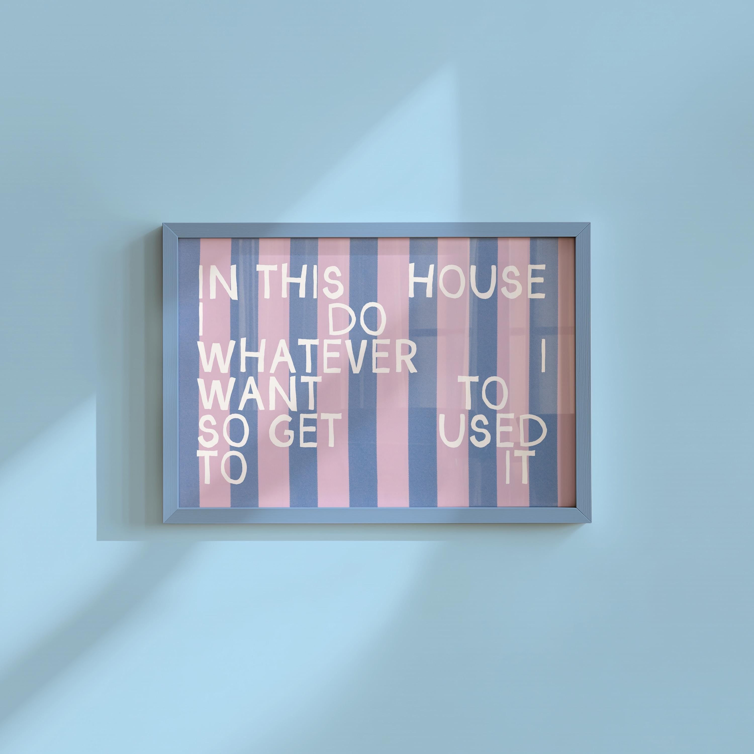 In This House Vintage Digital Art Print