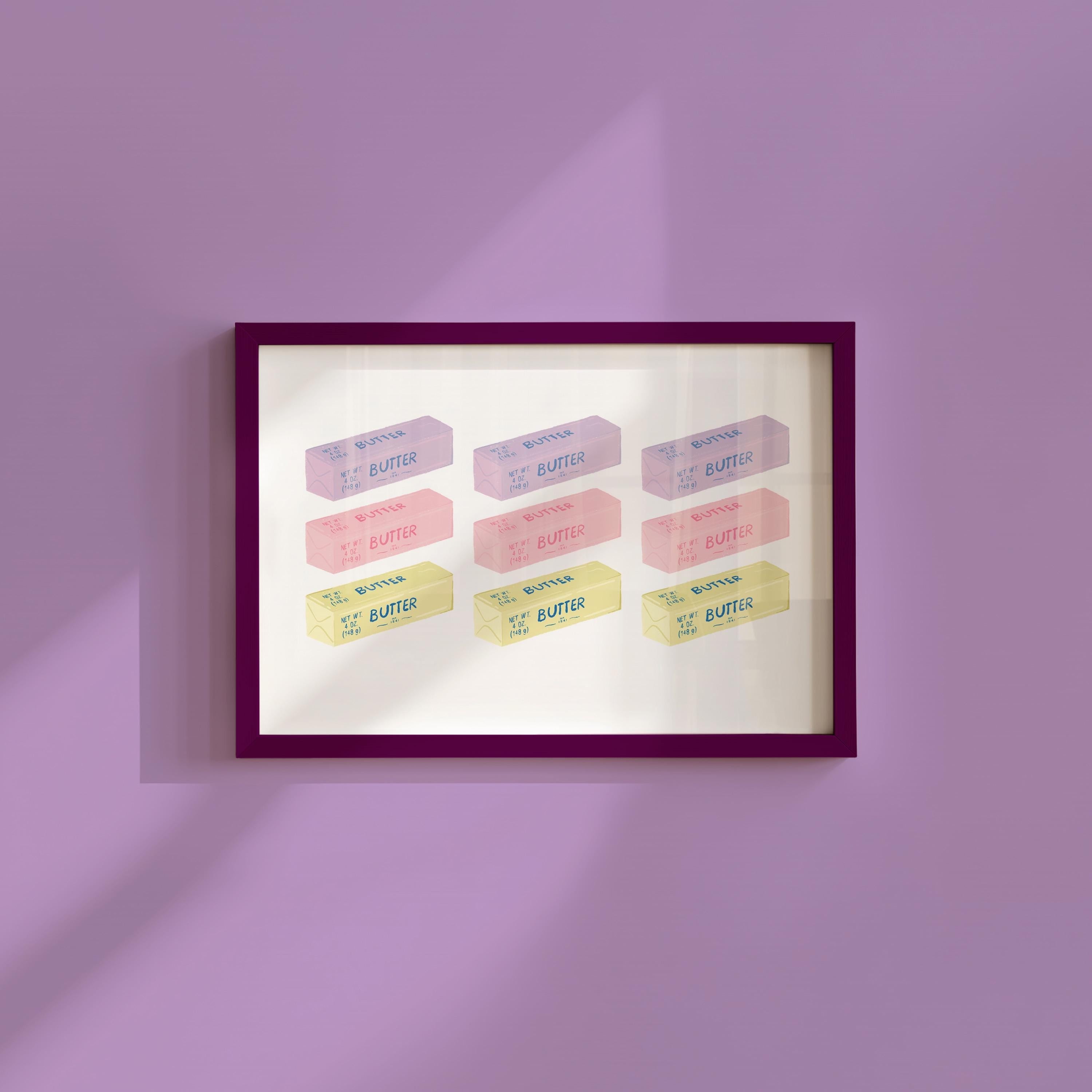 Butter Pastel Colors Digital Art Print