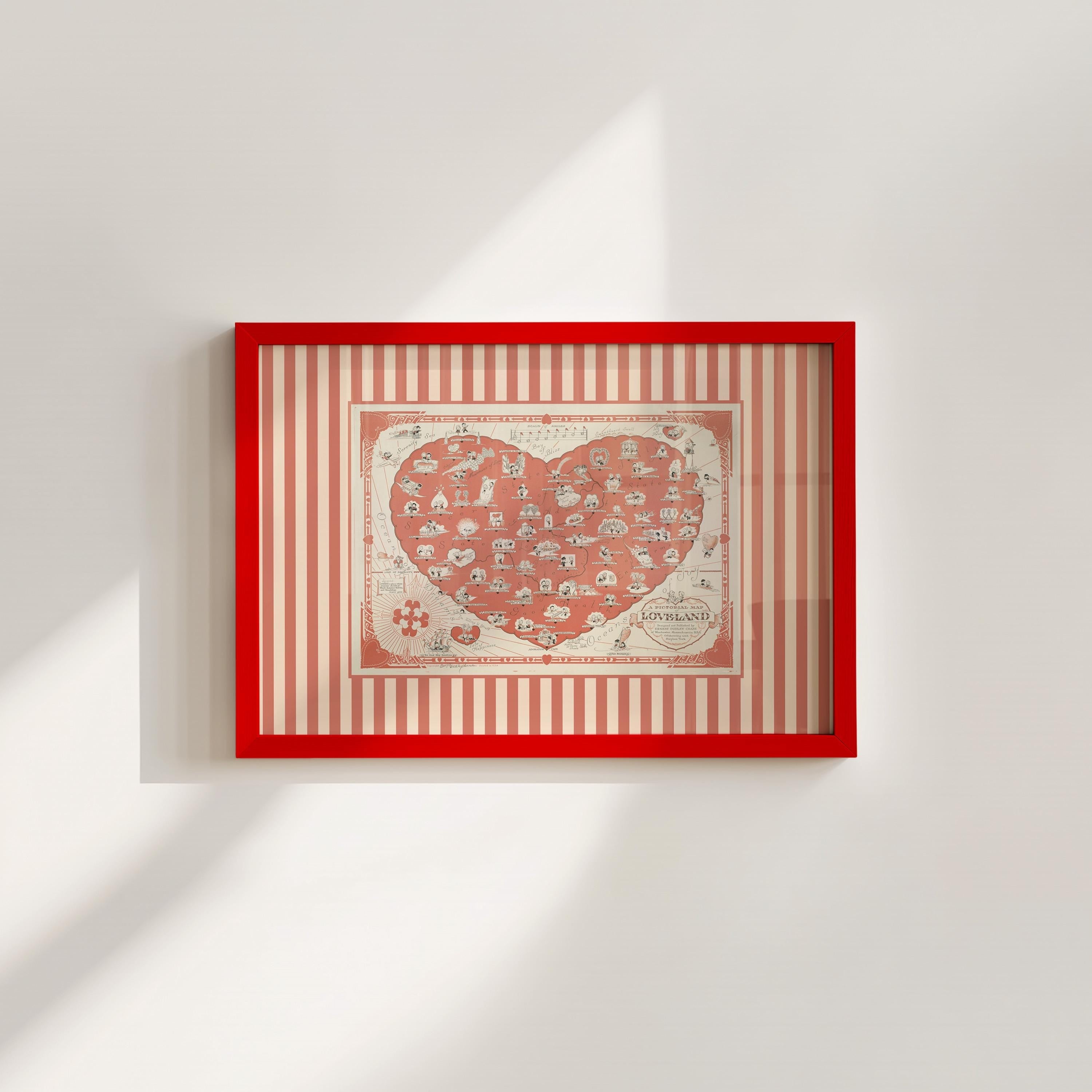 LoveLand Vintage Digital Art Print