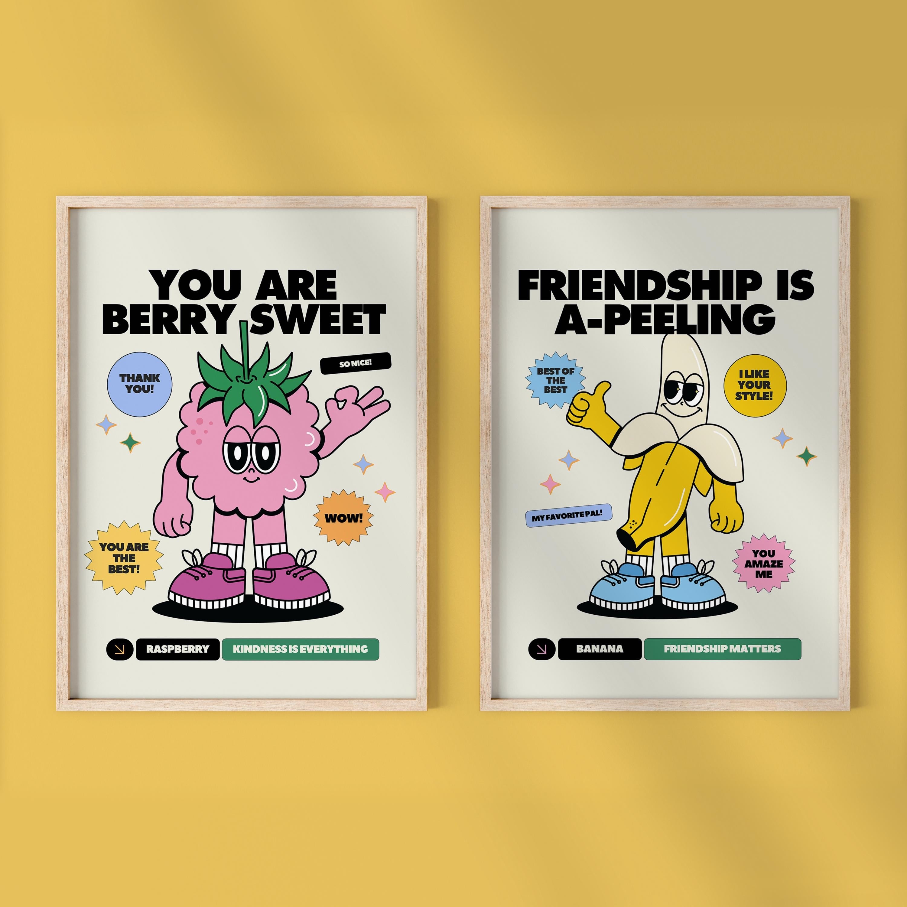 Gallery Wall Set of 2 Digital Art Prints