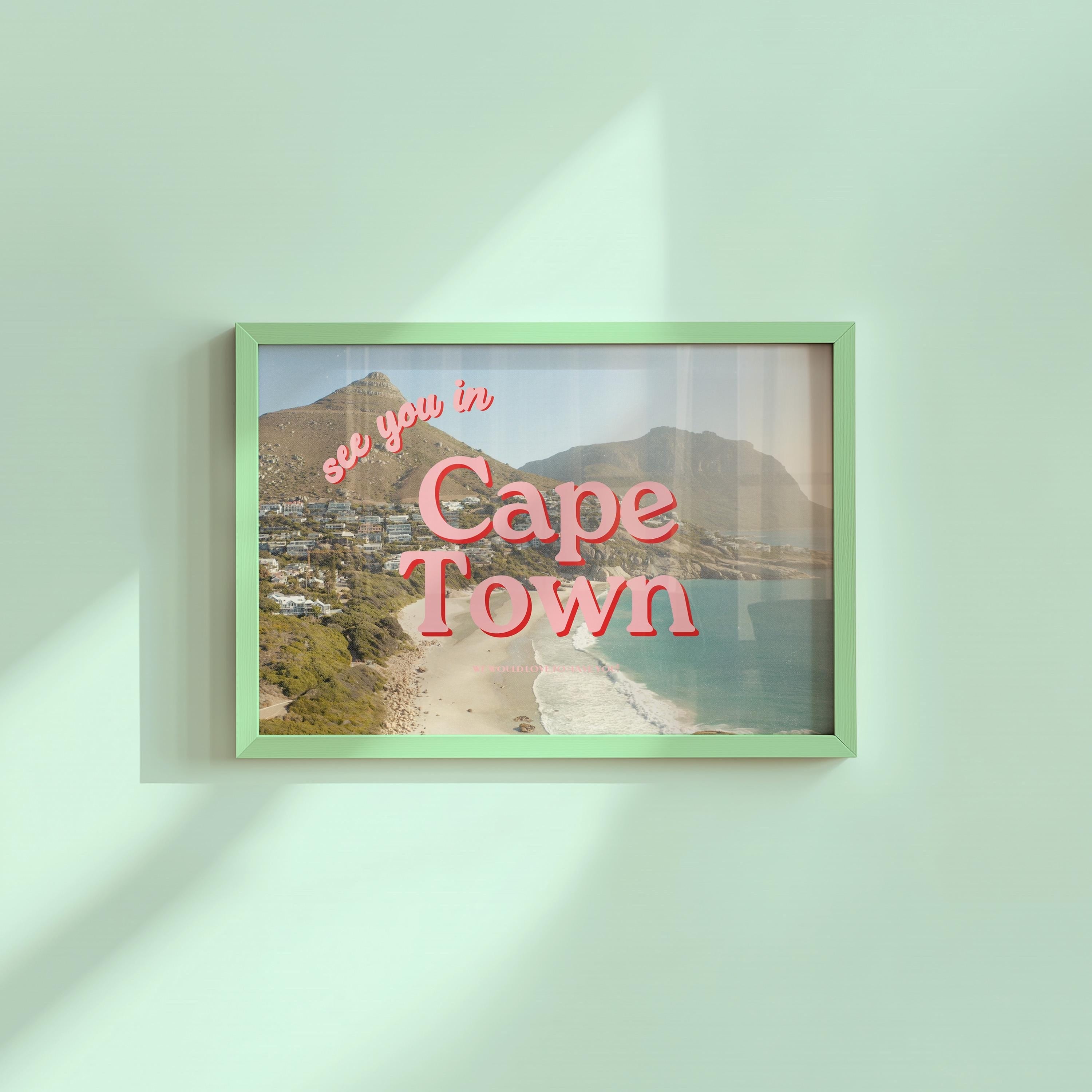 See You In Cape Town Digital Art Print
