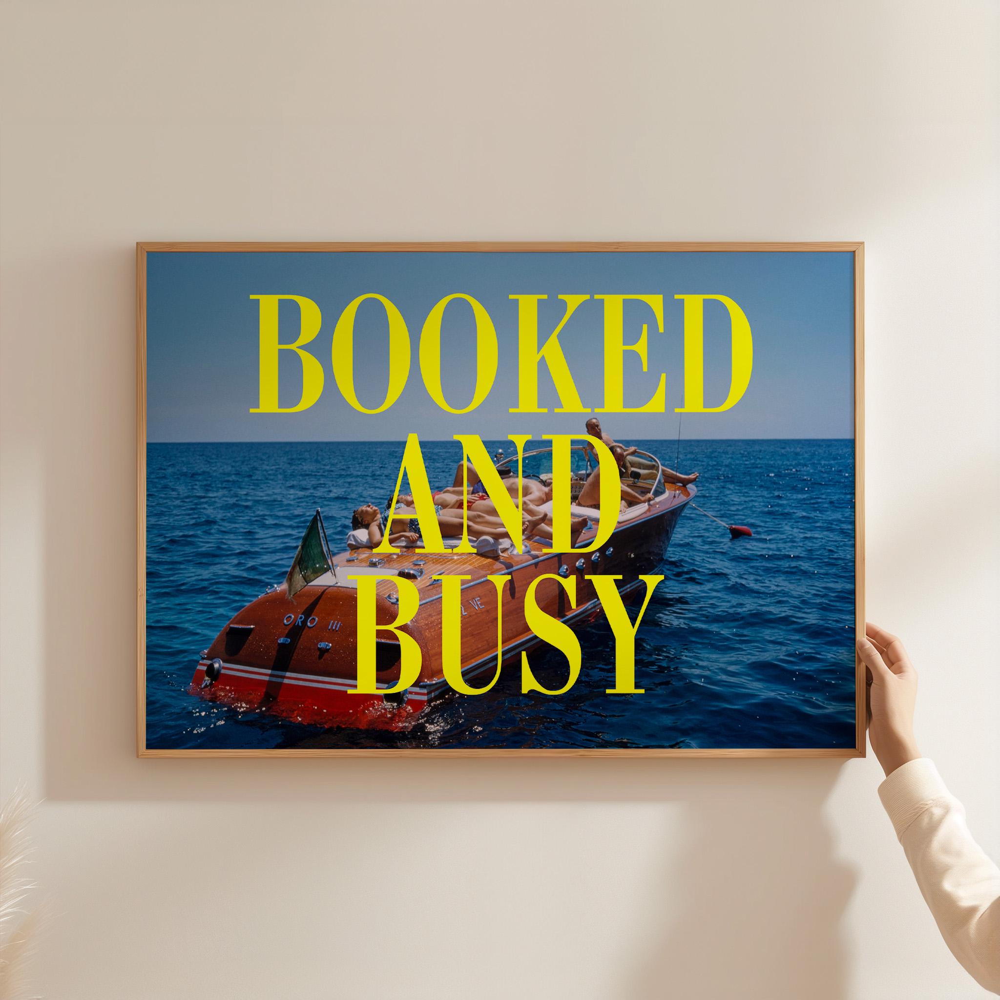 Booked and Busy Capri Digital Art Print