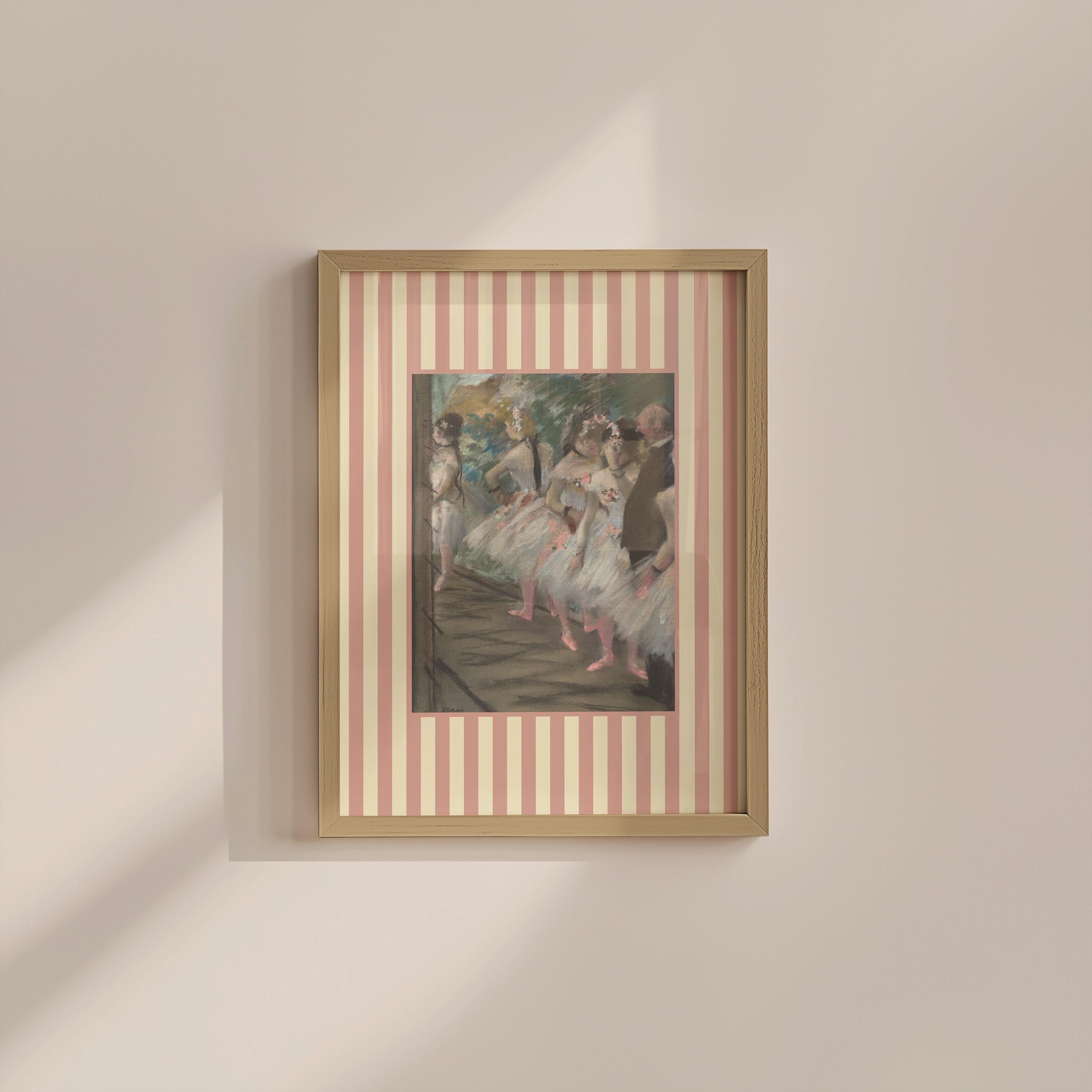 Vintage Fashion Ballerina Digital Art Print