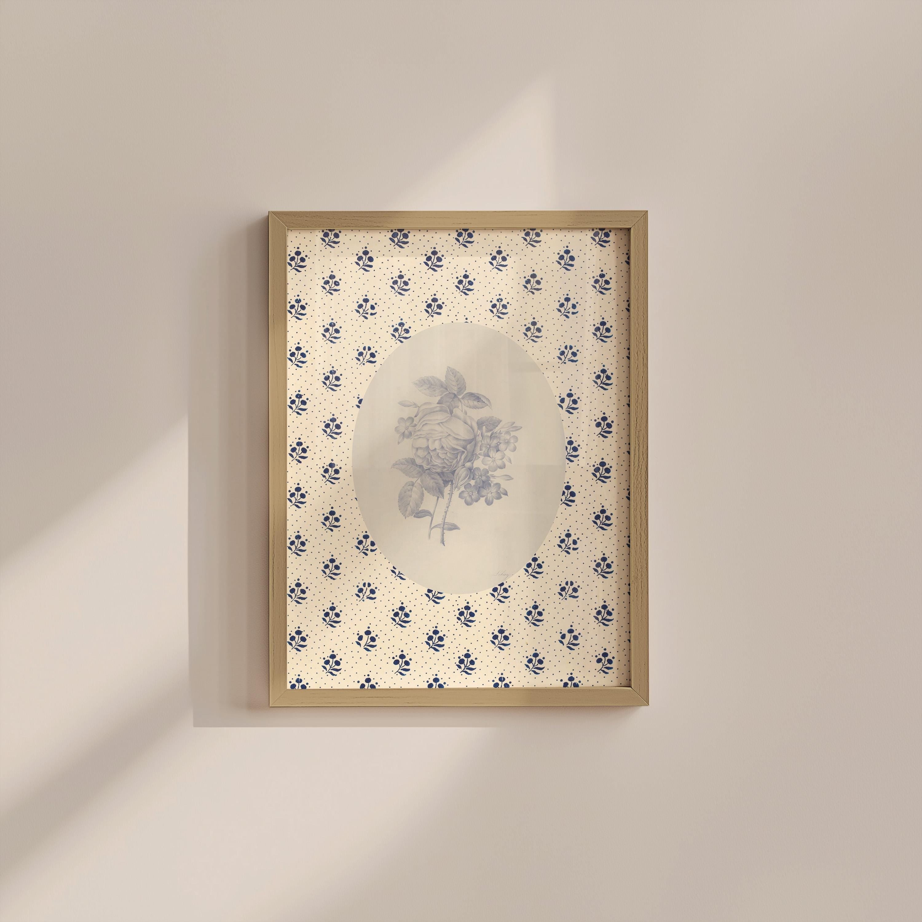 Floral Frame Digital Art Print