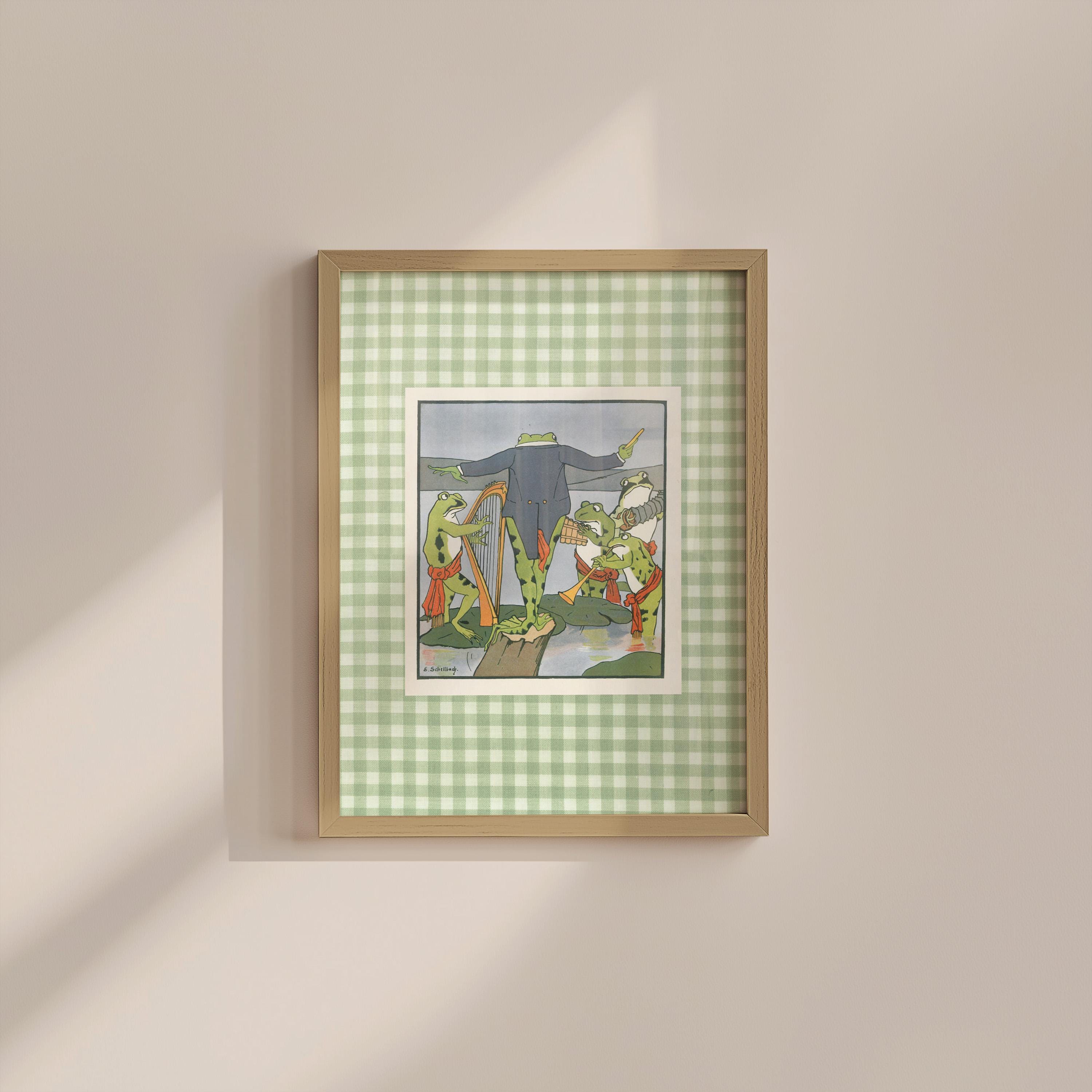 Fairytale Toad Vintage Digital Art Print