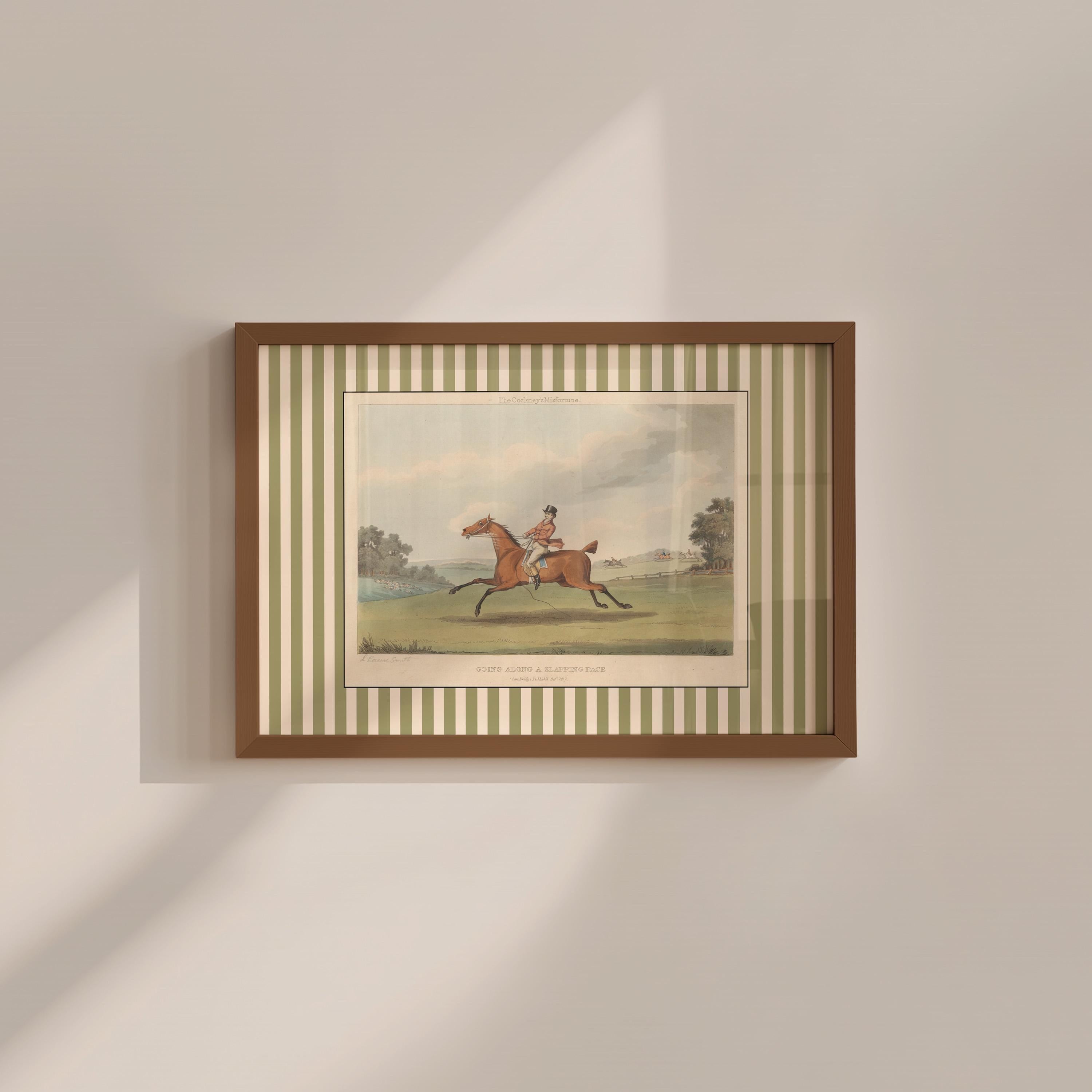 Vintage Horse Digital Art Print