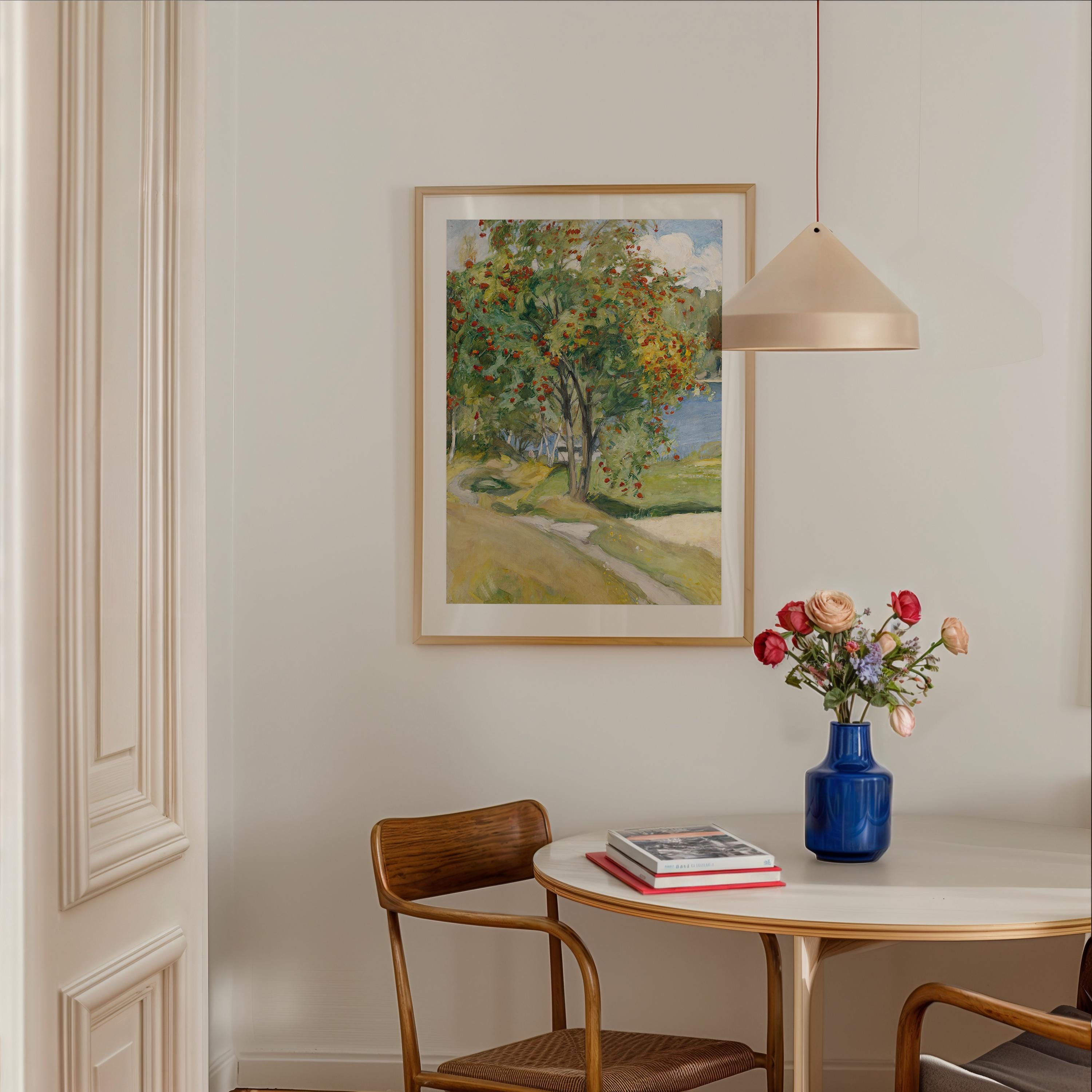 Vintage Abstract Landscape Digital Print, Neutral Warm Tones Large Wall Art, Downloadable Oil Painting Decor, Modern Home Decor