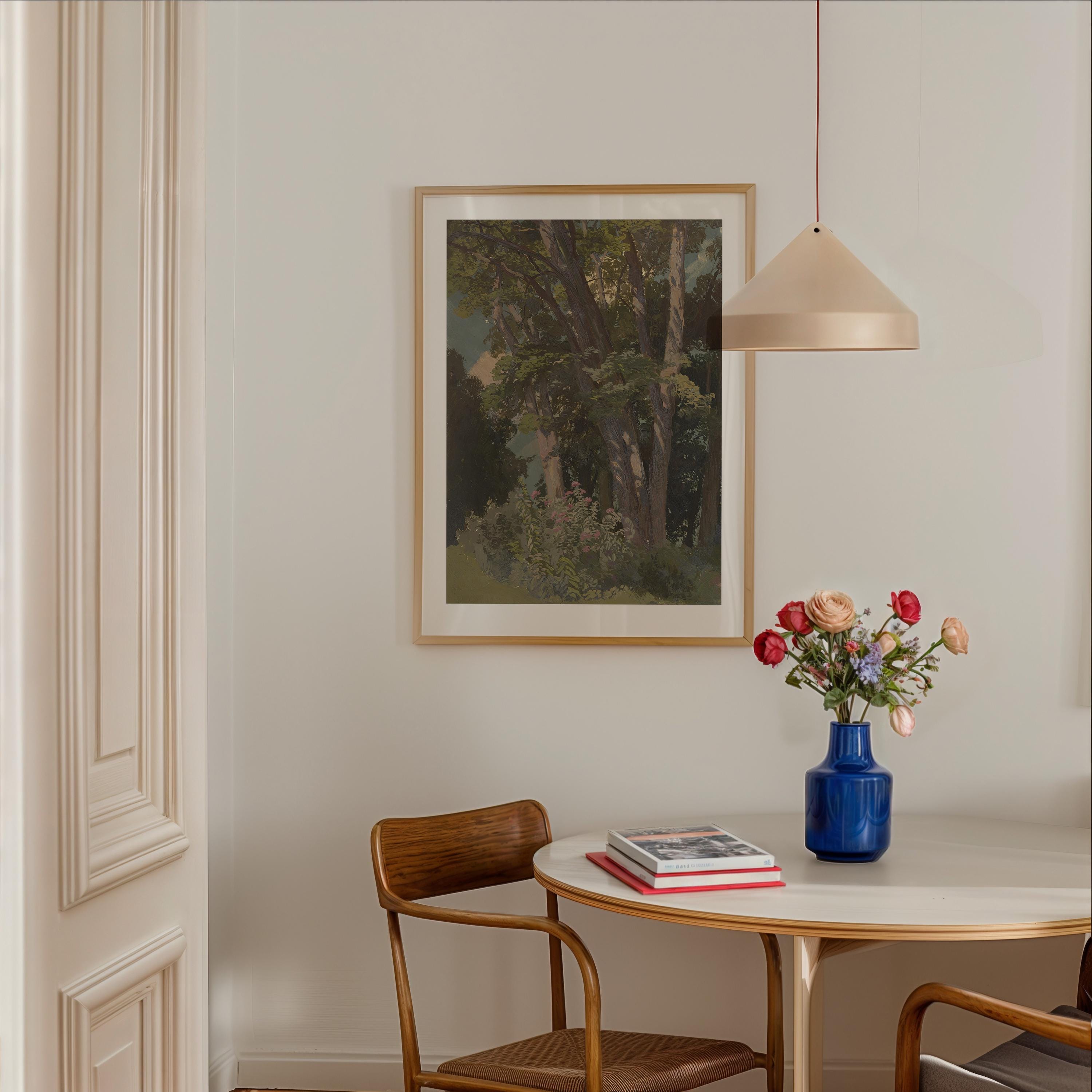 Vintage Abstract Landscape Digital Print, Neutral Warm Tones Large Wall Art, Downloadable Oil Painting Decor, Modern Home Decor