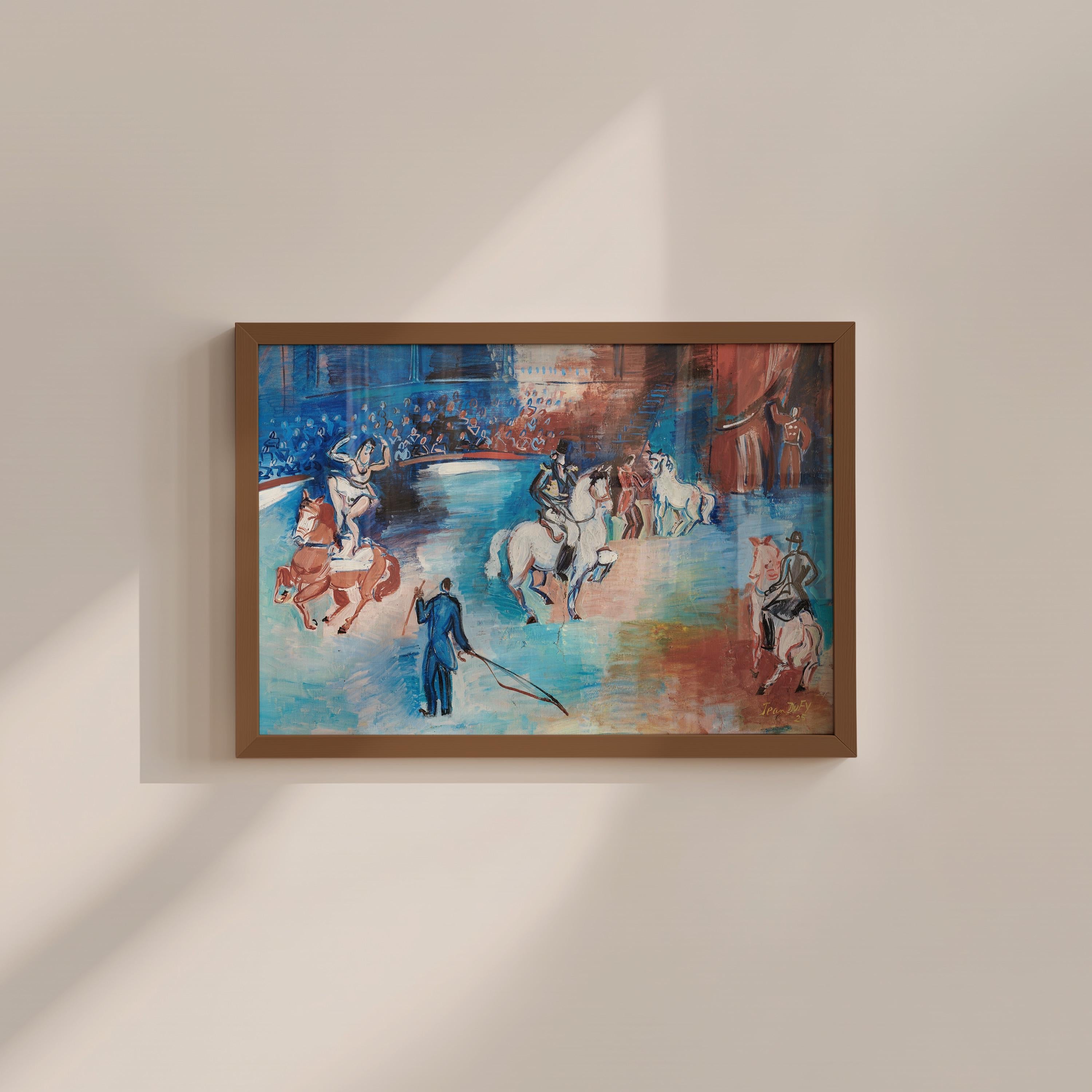 Abstract Wall Art, Vintage Landscape Painting, Horse Fauvism Decor, Downloadable Print, Large Wall Art, Maximalist Art Print, Unique Art