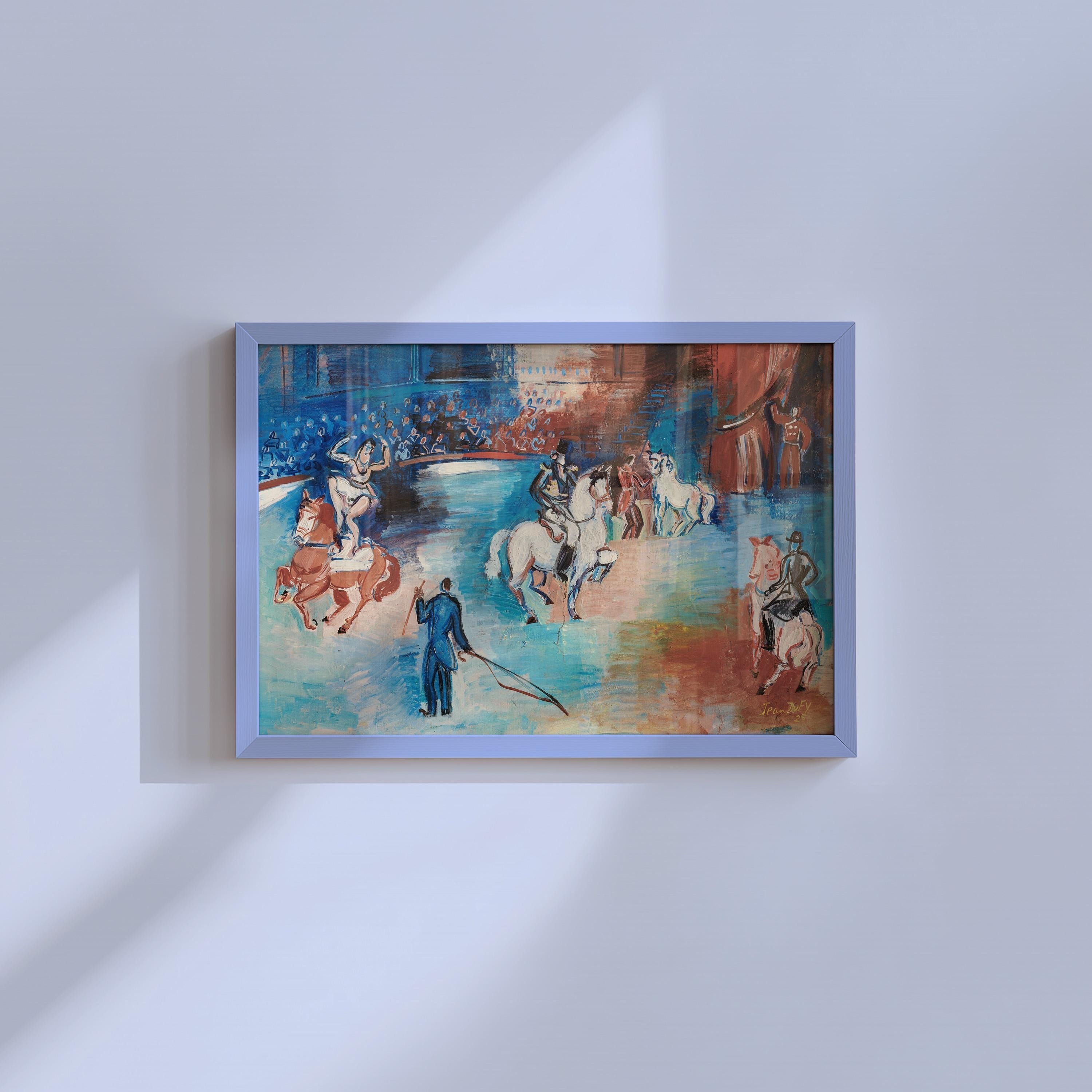 Abstract Wall Art, Vintage Landscape Painting, Horse Fauvism Decor, Downloadable Print, Large Wall Art, Maximalist Art Print, Unique Art