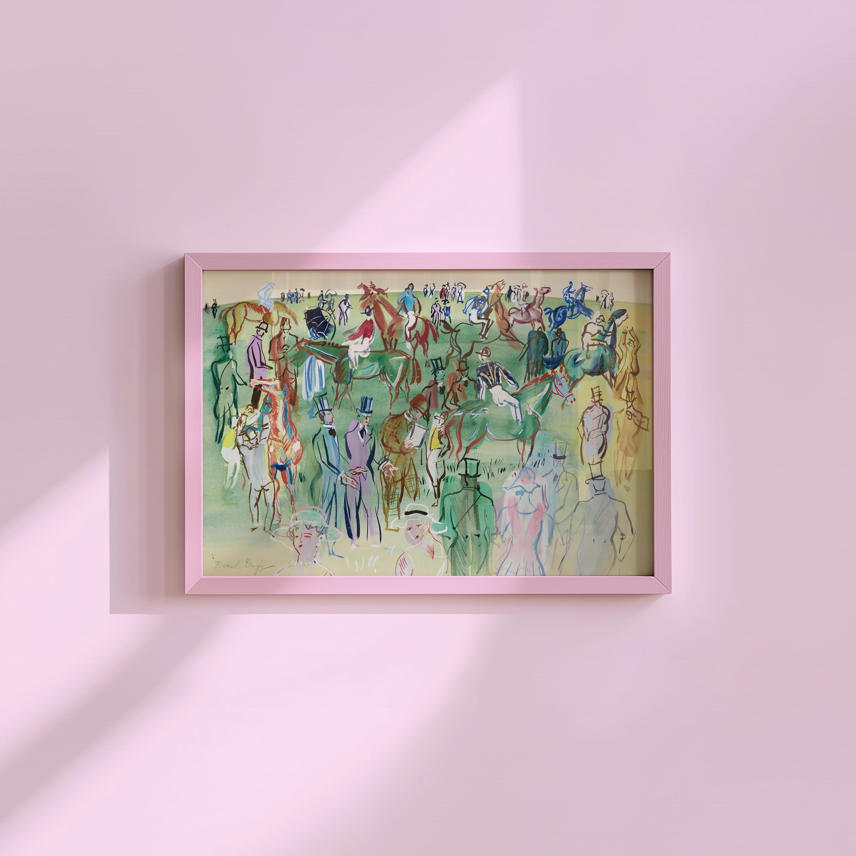 Abstract Equestrian Wall Art | Cottage Core Decor Landscape Oil Painting | Vintage Painting Downloadable Print | Horse Lover Gift