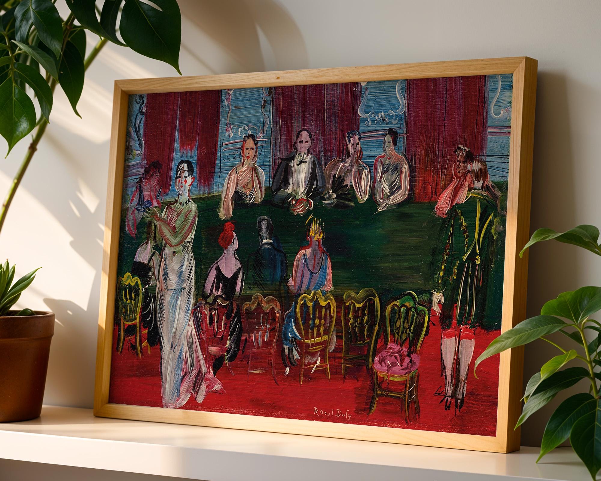 Abstract Music Wall Art | Maximalist Decor | Violin Opera Painting | Vintage Painting Downloadable Print | Fauvist Art Print, Abstract Decor