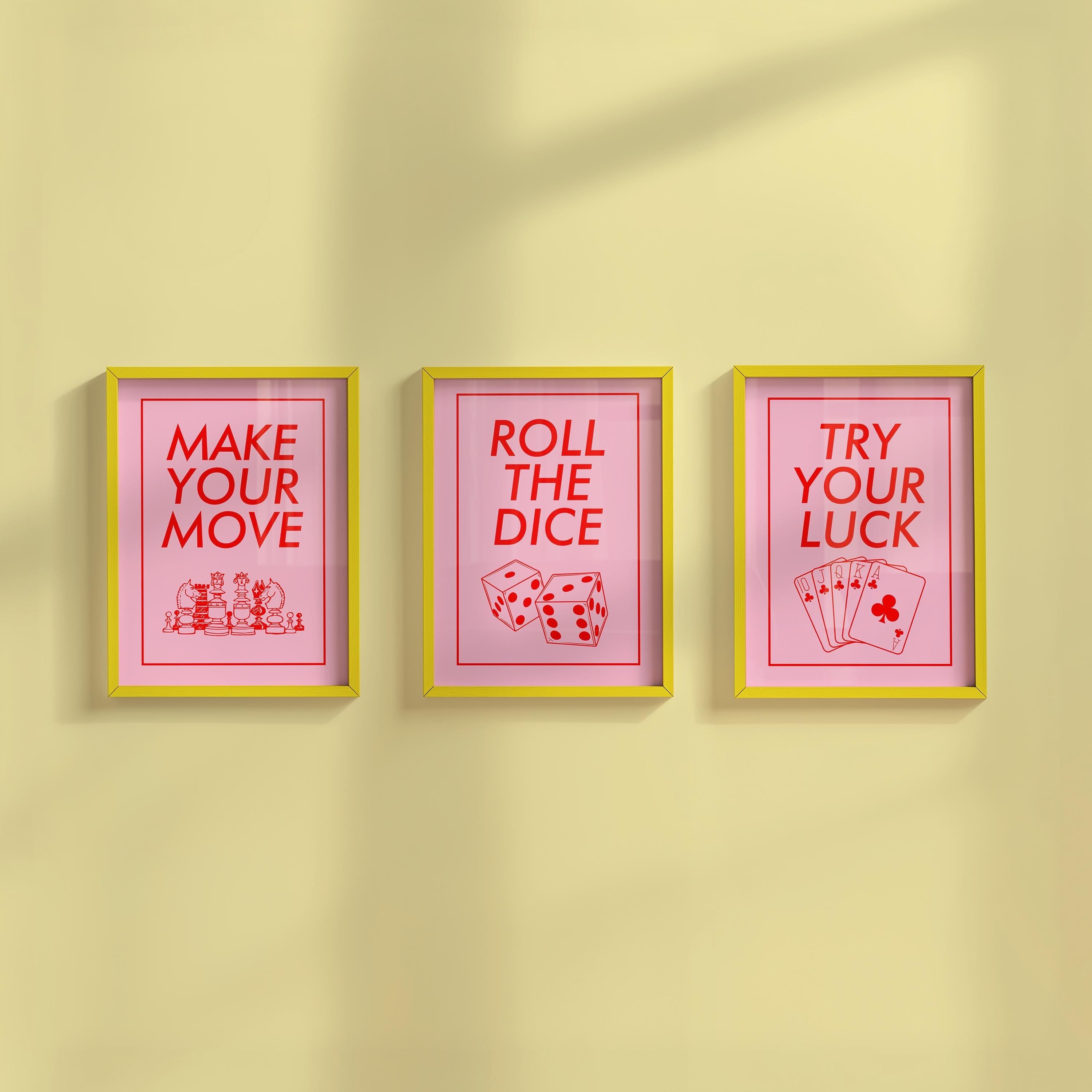 Gallery Wall Set of 3 Digital Art Prints