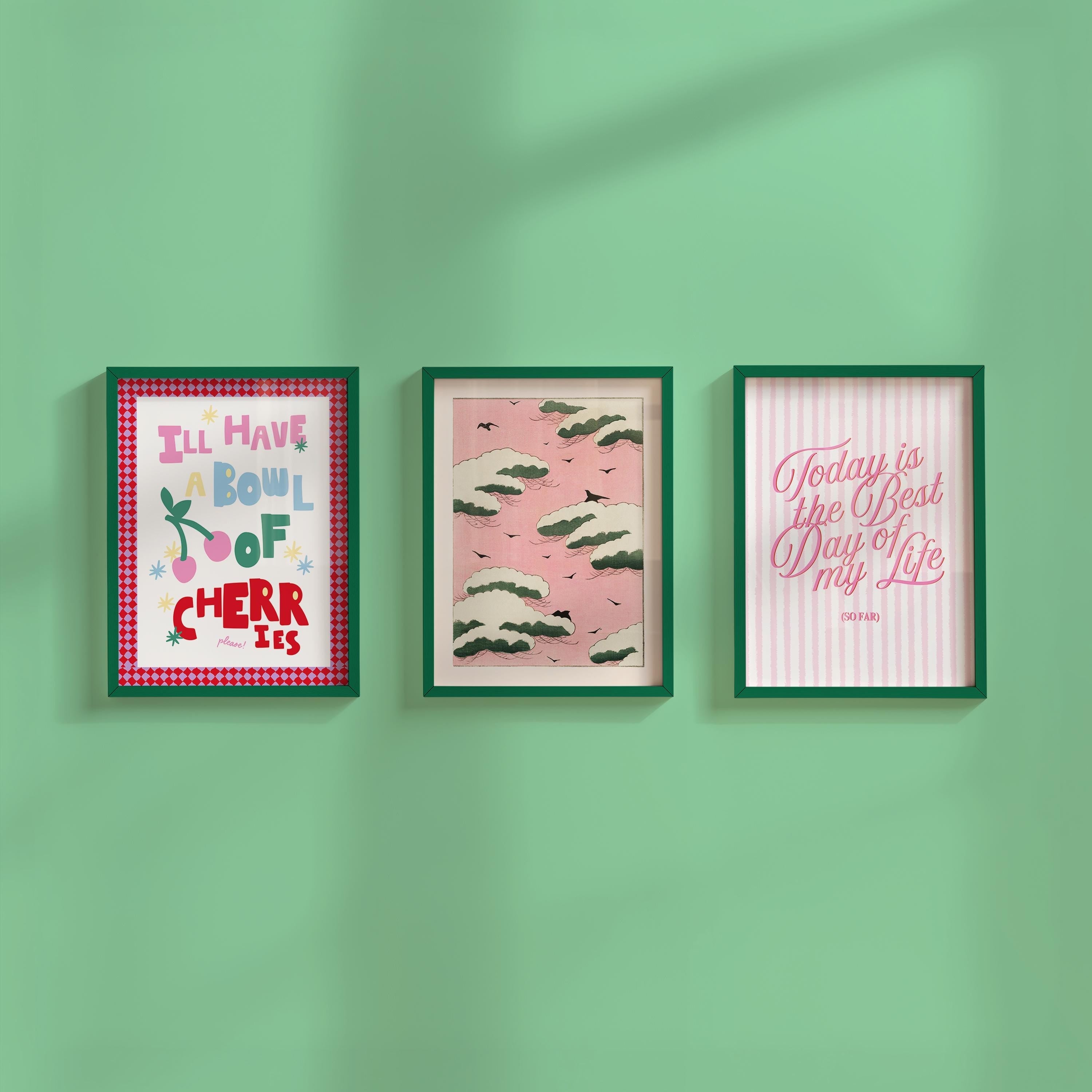 Gallery Wall Set of 3 Digital Art Prints