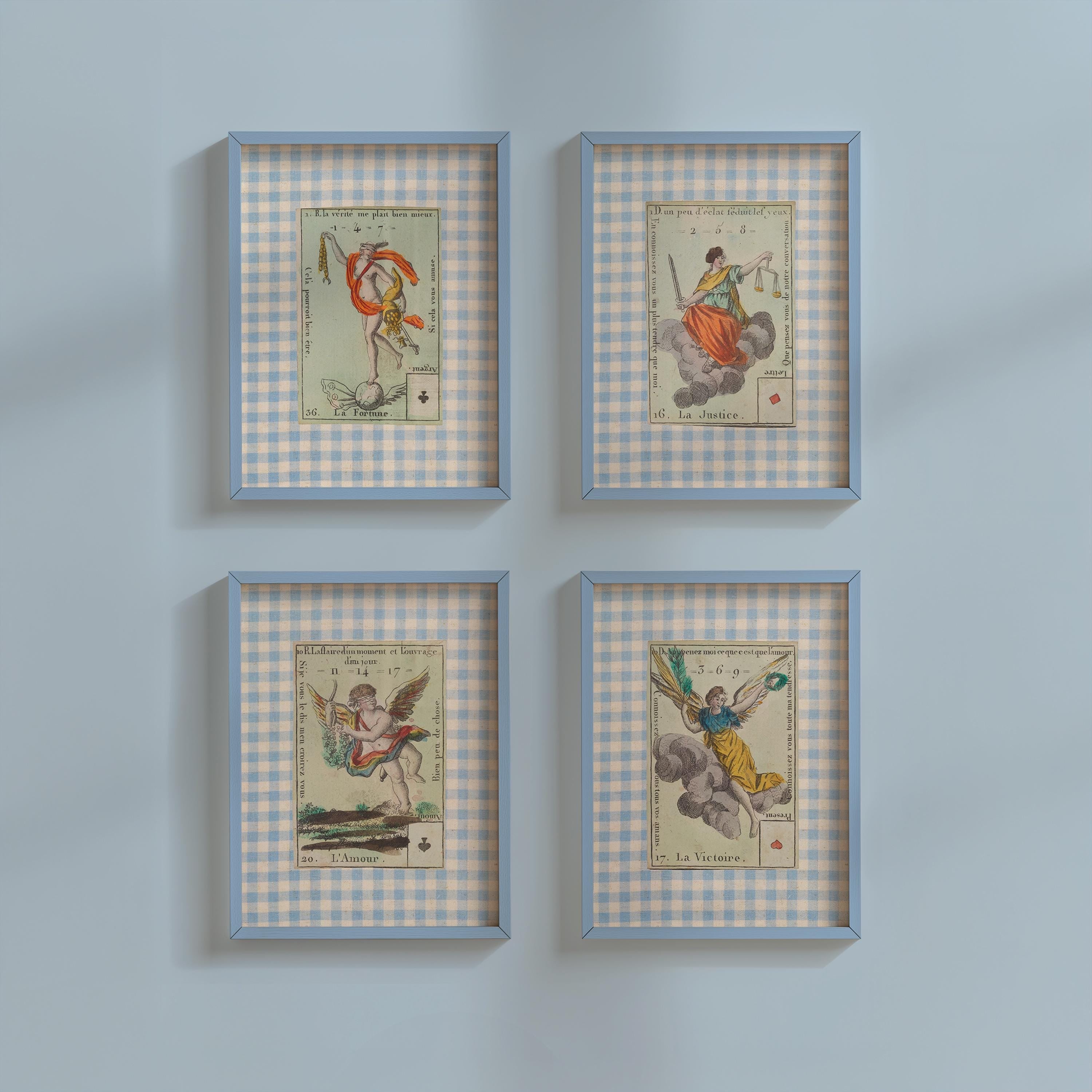Gallery Wall Set of 4 Digital Art Prints