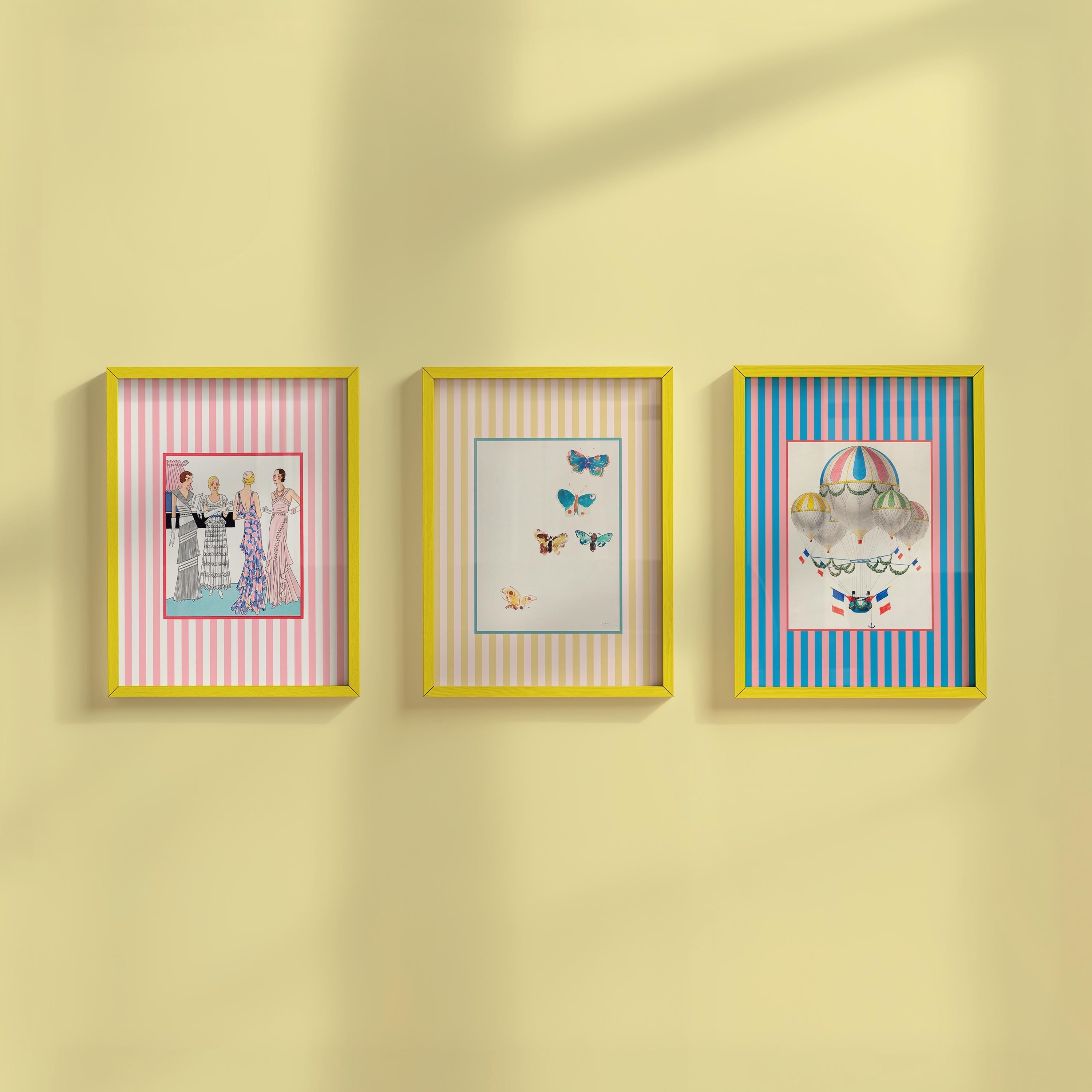 Gallery Wall Set of 3 Digital Art Prints