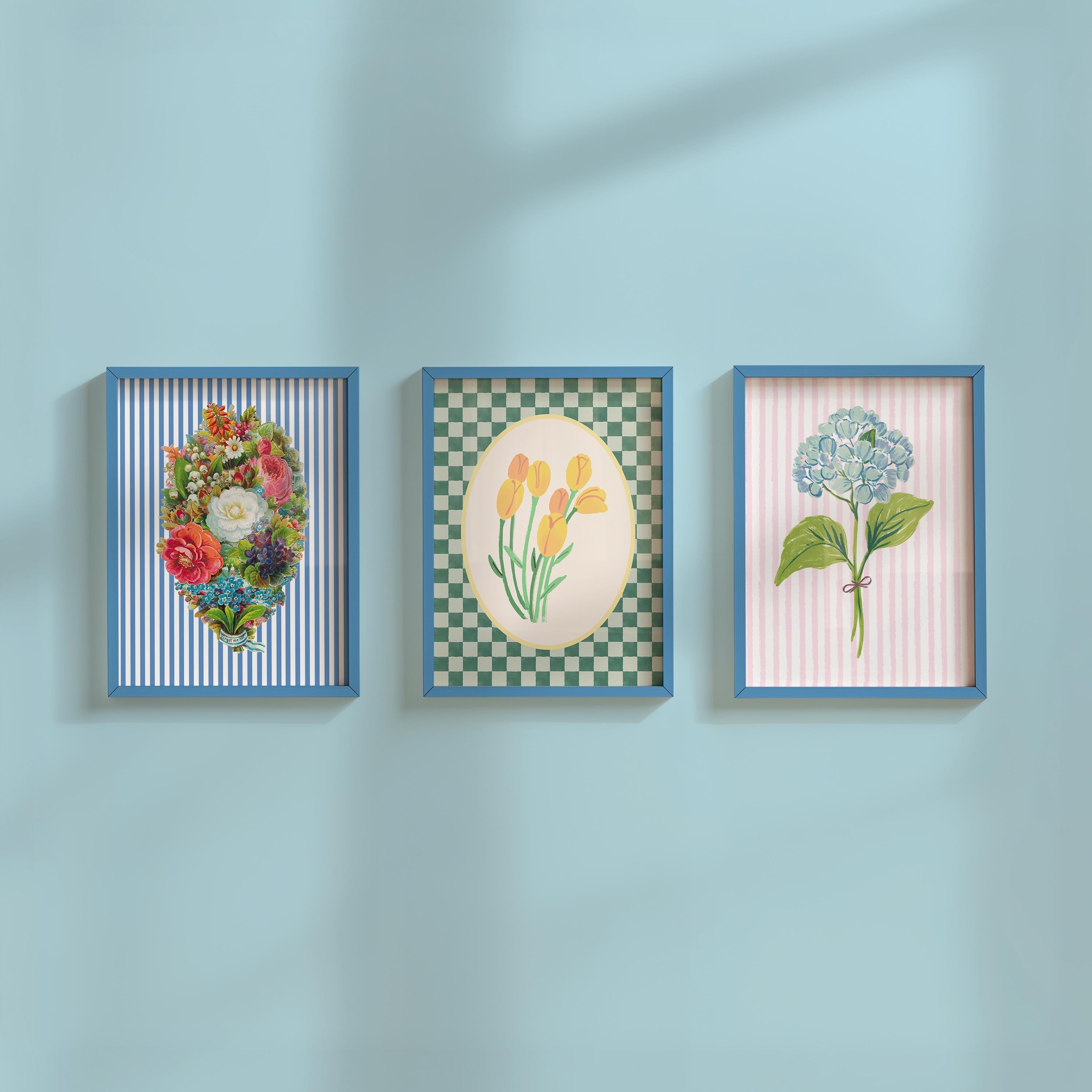 Gallery Wall Set of 3 Digital Art Prints