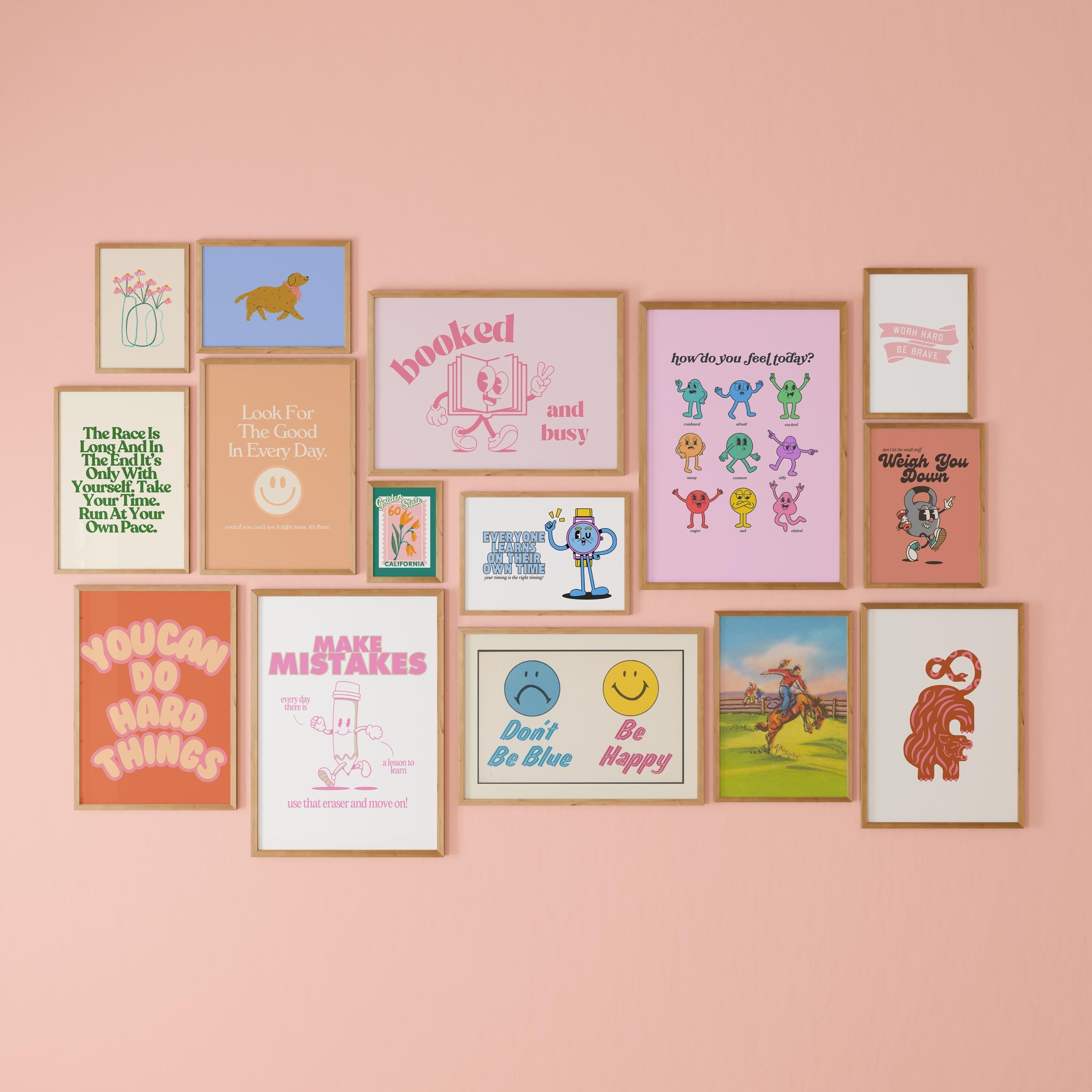 Set of 15 Kids Posters, School Printables, Playroom Prints, Classroom Decor, Learning Poster Bundle, Classroom Posters, Digital Downloads