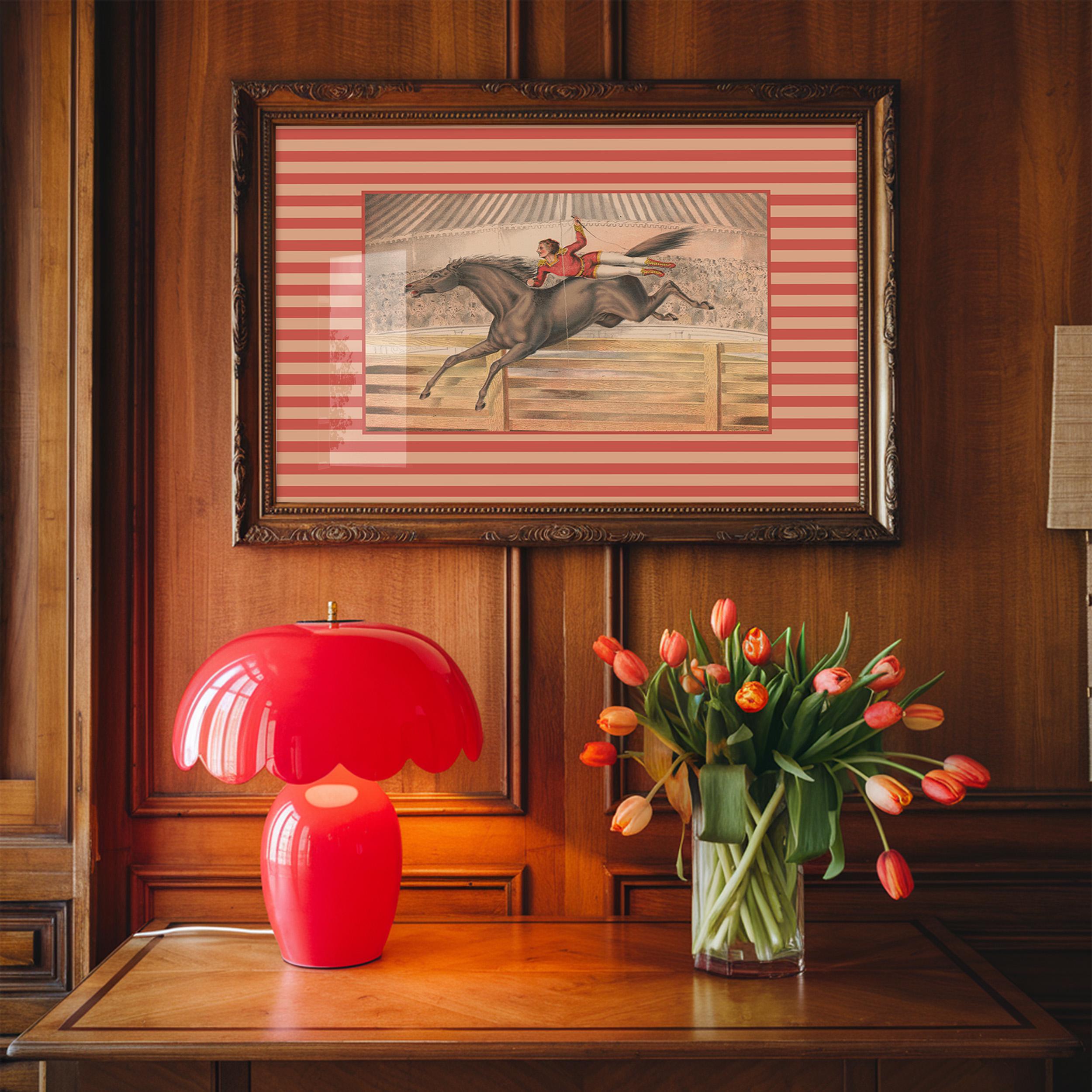 Circus Horse Art Print: Retro Kids Room Decor (Digital Download)