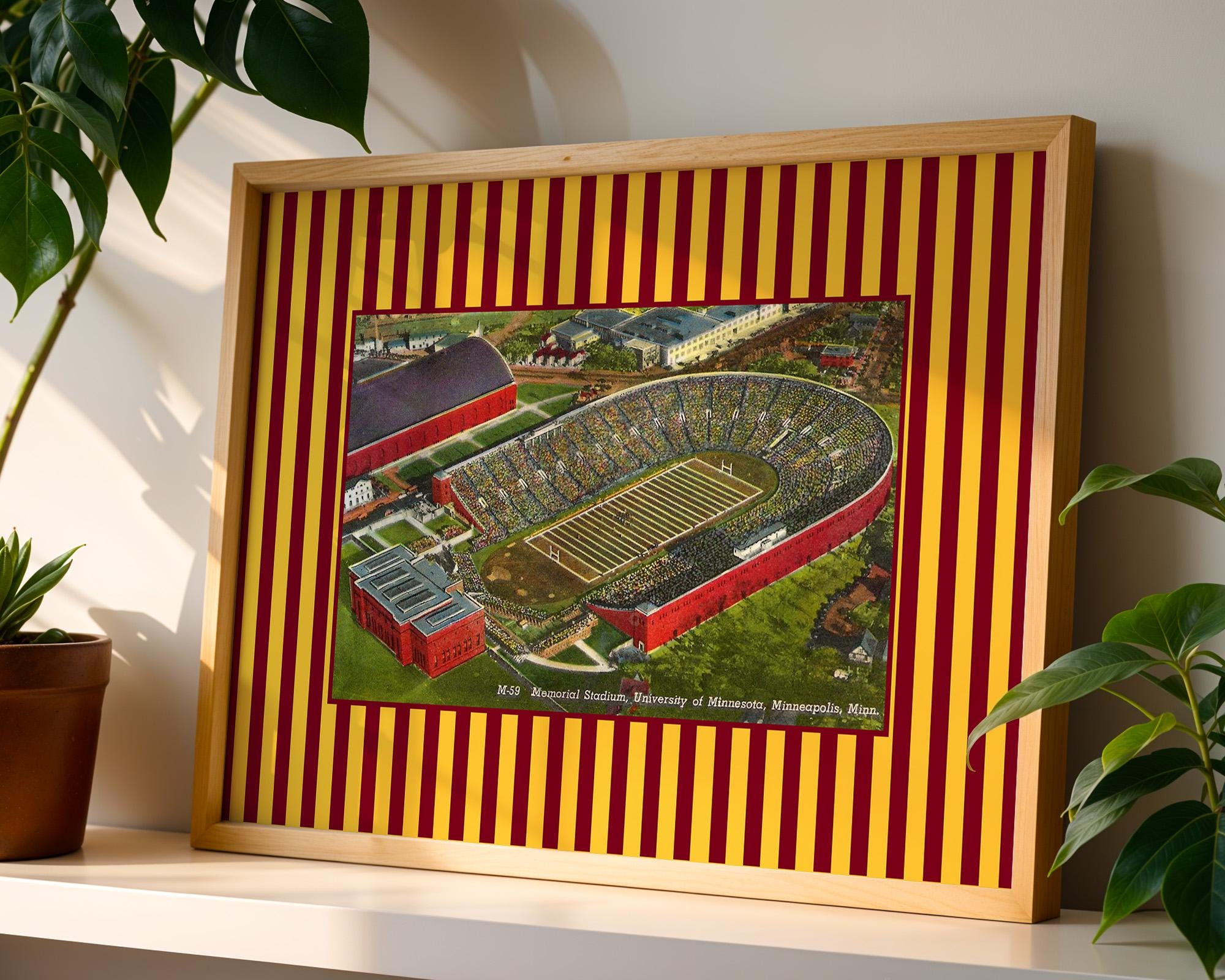 Minnesota Poster, University Of Minnesota Art, Minnesota Decor, Minnesota Gophers, Collage Dorm Art, Football art print, Minnesota football