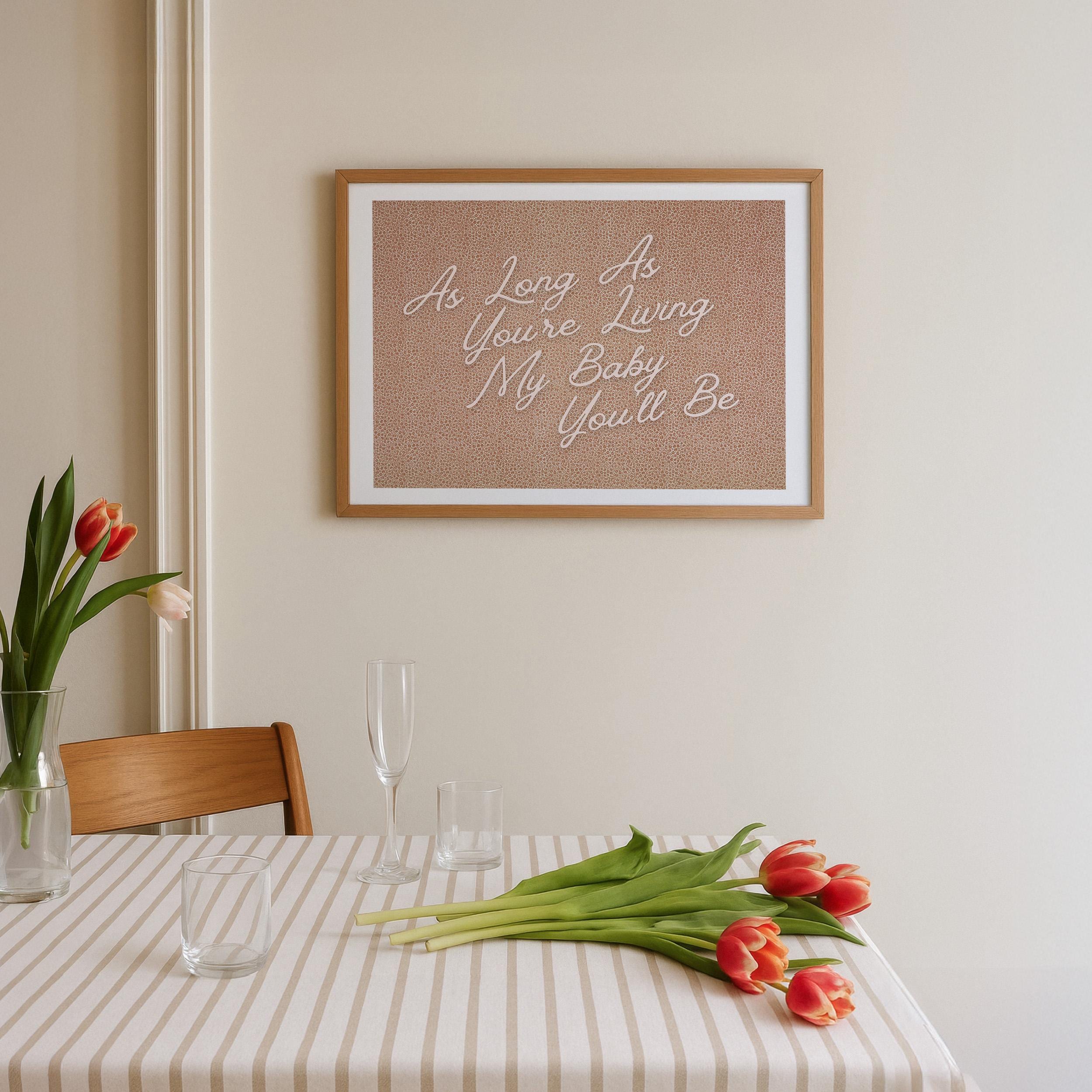 nursery art print, baby's room decor, floral art print, above bed decor, nursery wall art, digital download, girls room decor