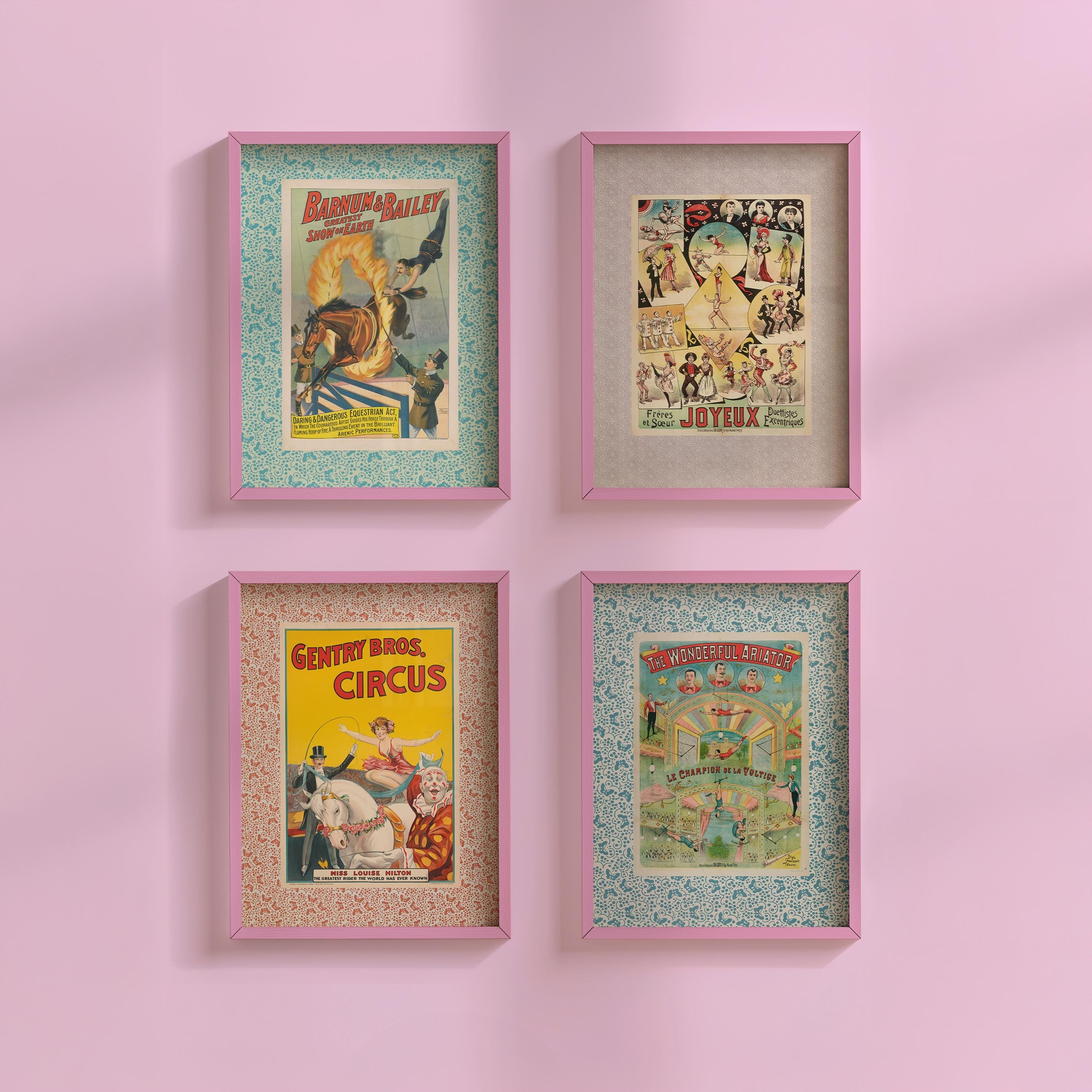 Vintage Circus Nursery Prints DIGITAL DOWNLOADS, Set of 4 prints, Kids Room Decor, Vintage Wall Art, kids Room, Nursery Bold Art